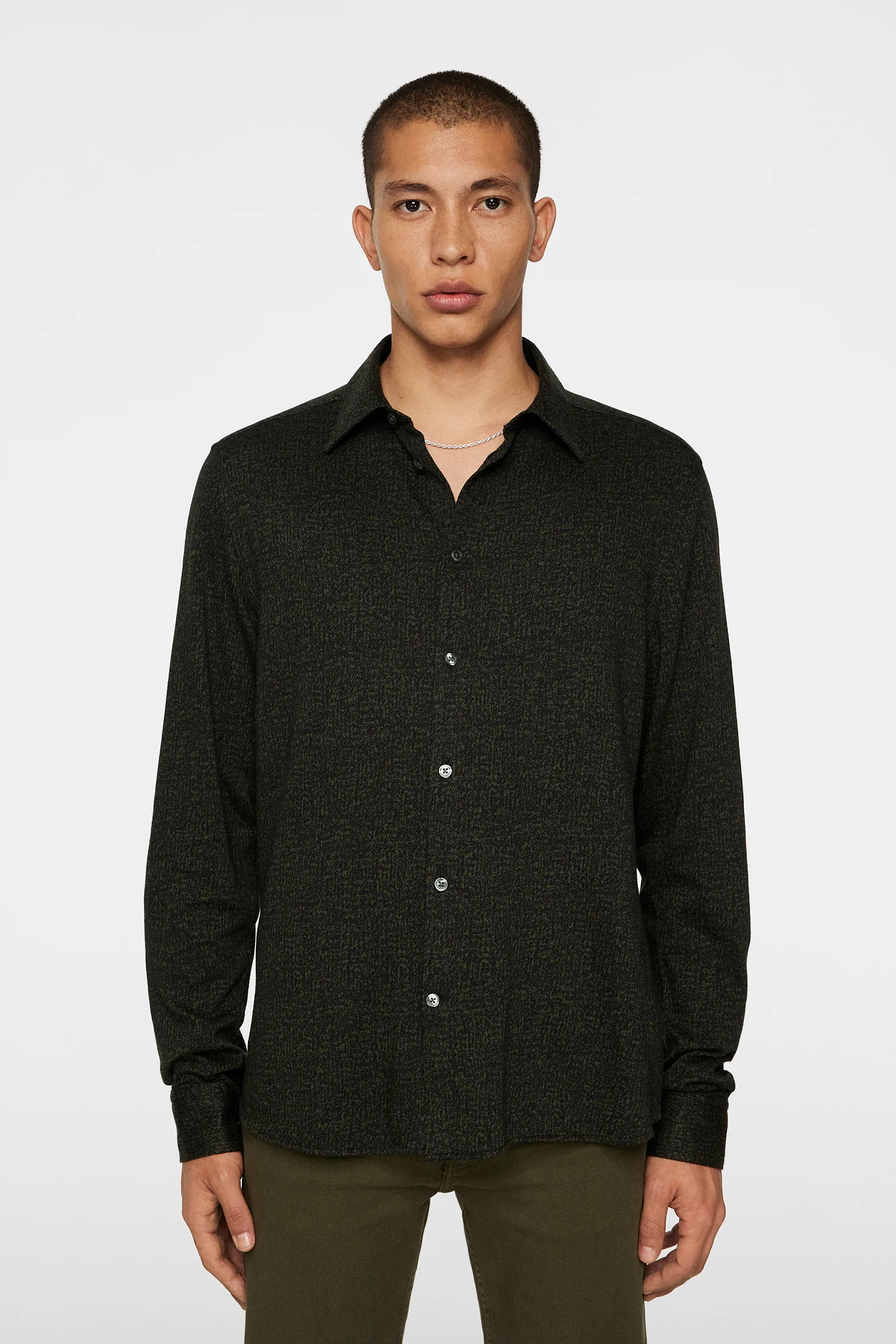 Marlon Jersey Shirt / Forest Green - Image 2
