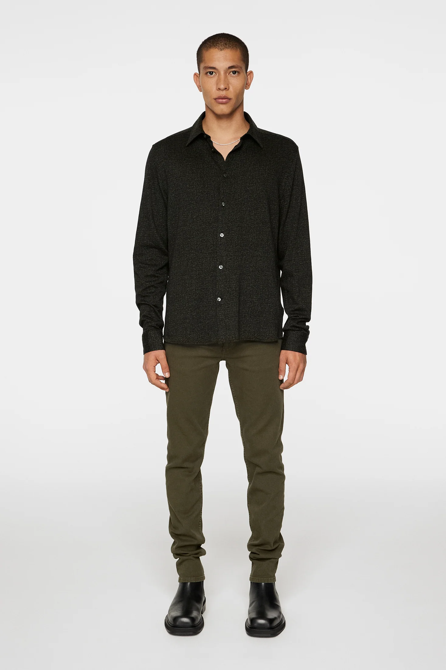 Marlon Jersey Shirt / Forest Green - Image 4