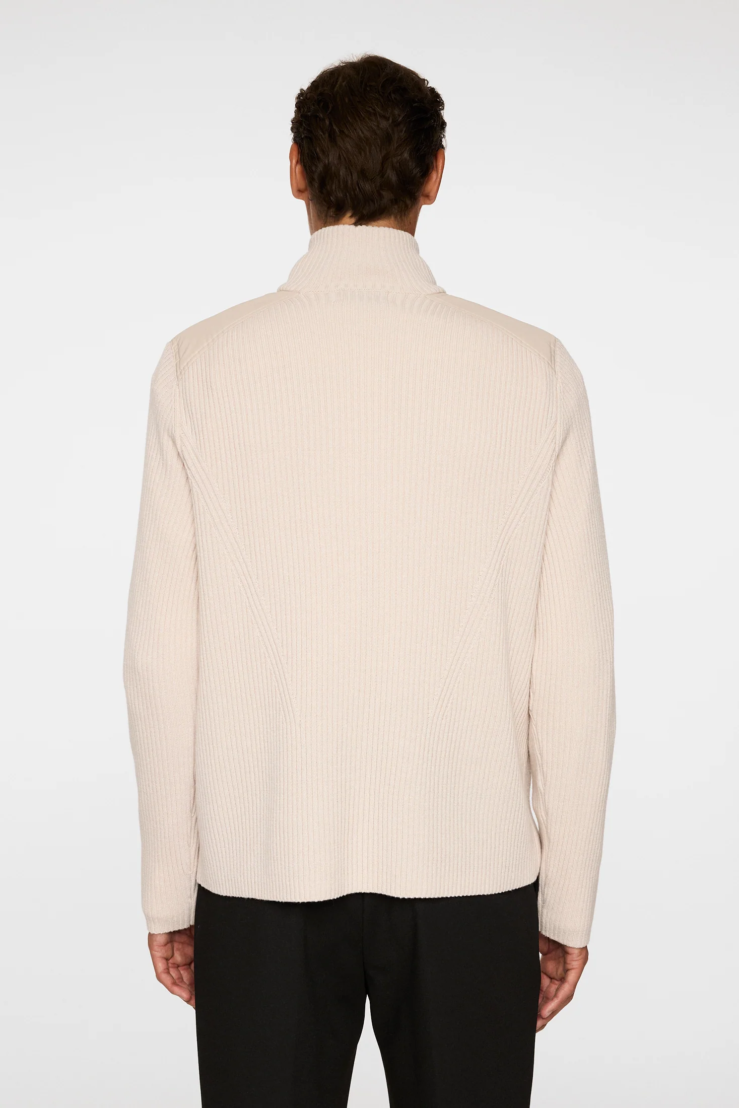 Martin Knitted Hybrid Jacket / Moonbeam - Image 3