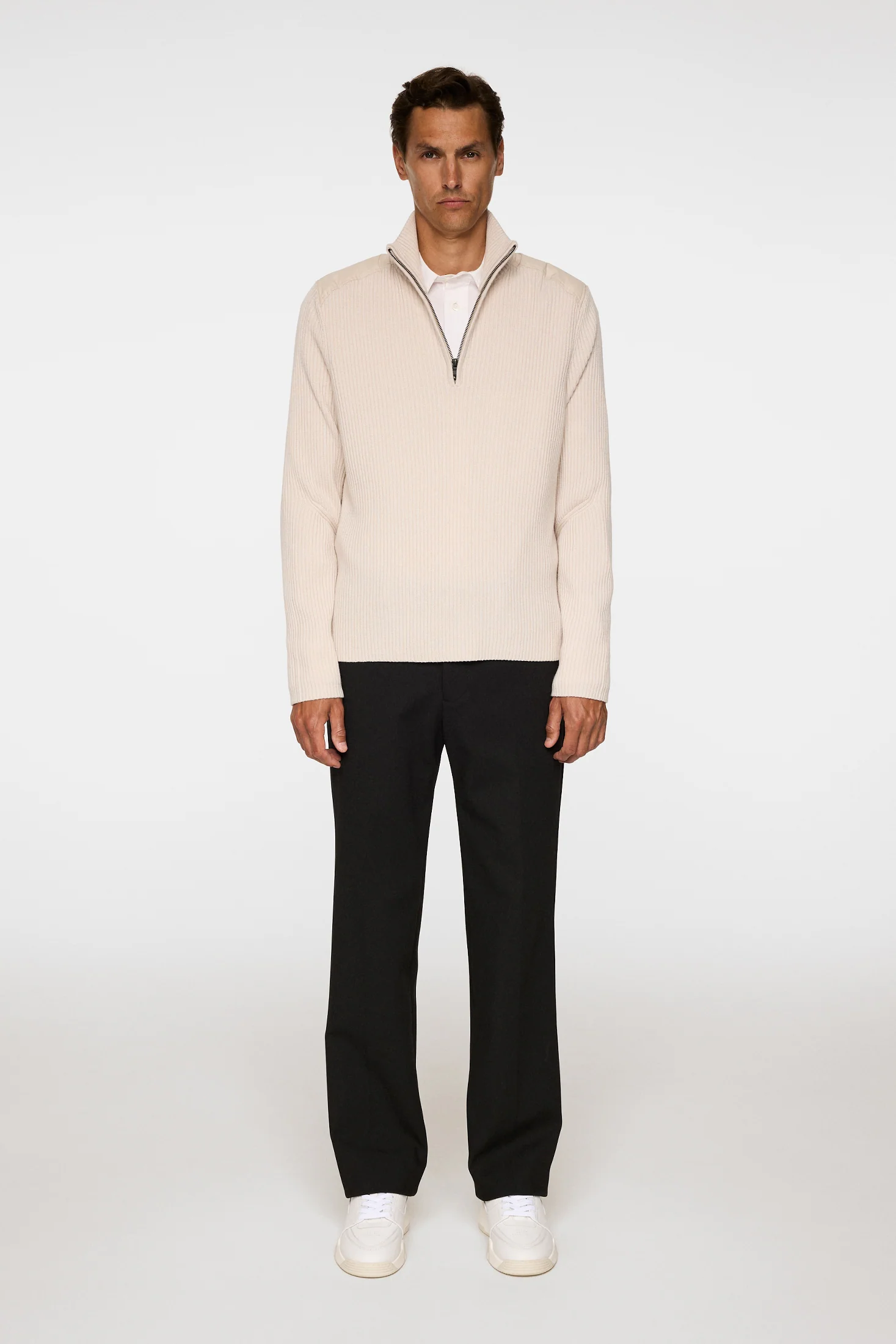 Martin Knitted Hybrid Jacket / Moonbeam - Image 4