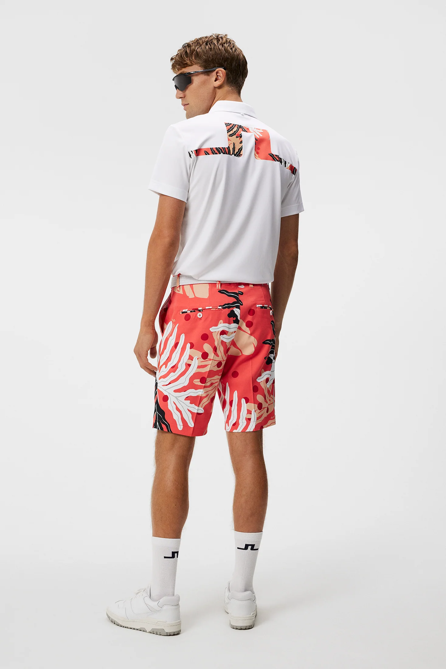 Martin Regular Fit Polo / Paradise Monstera Coral - Image 4