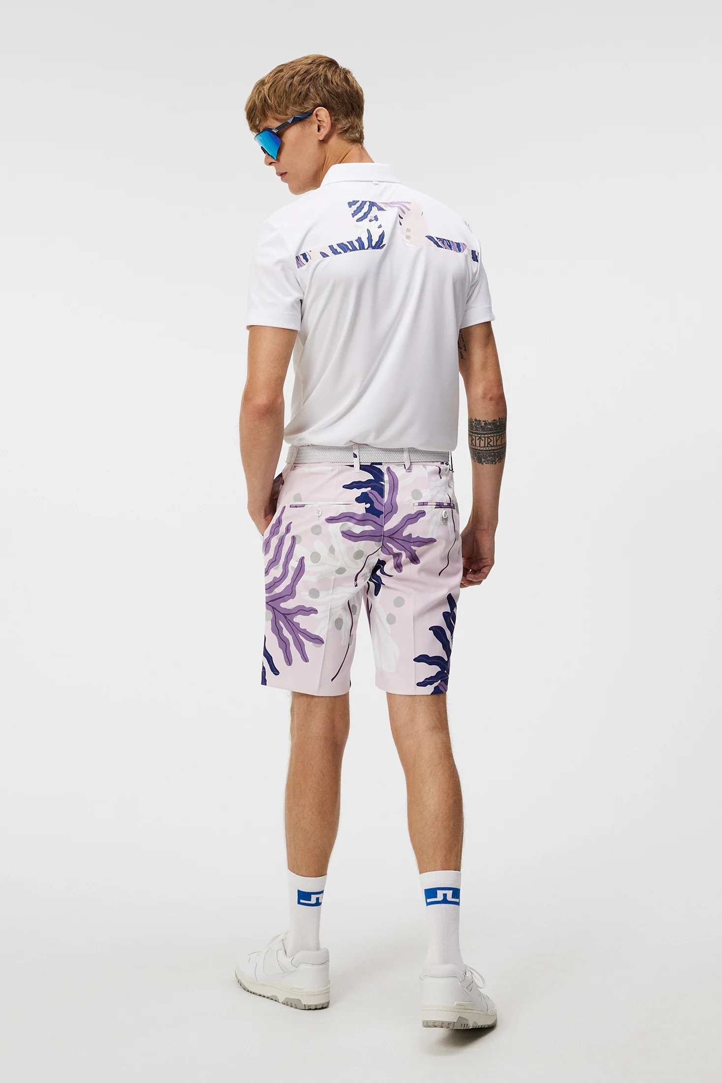 Martin Regular Fit Polo / Paradise Monstera Pink - Image 4