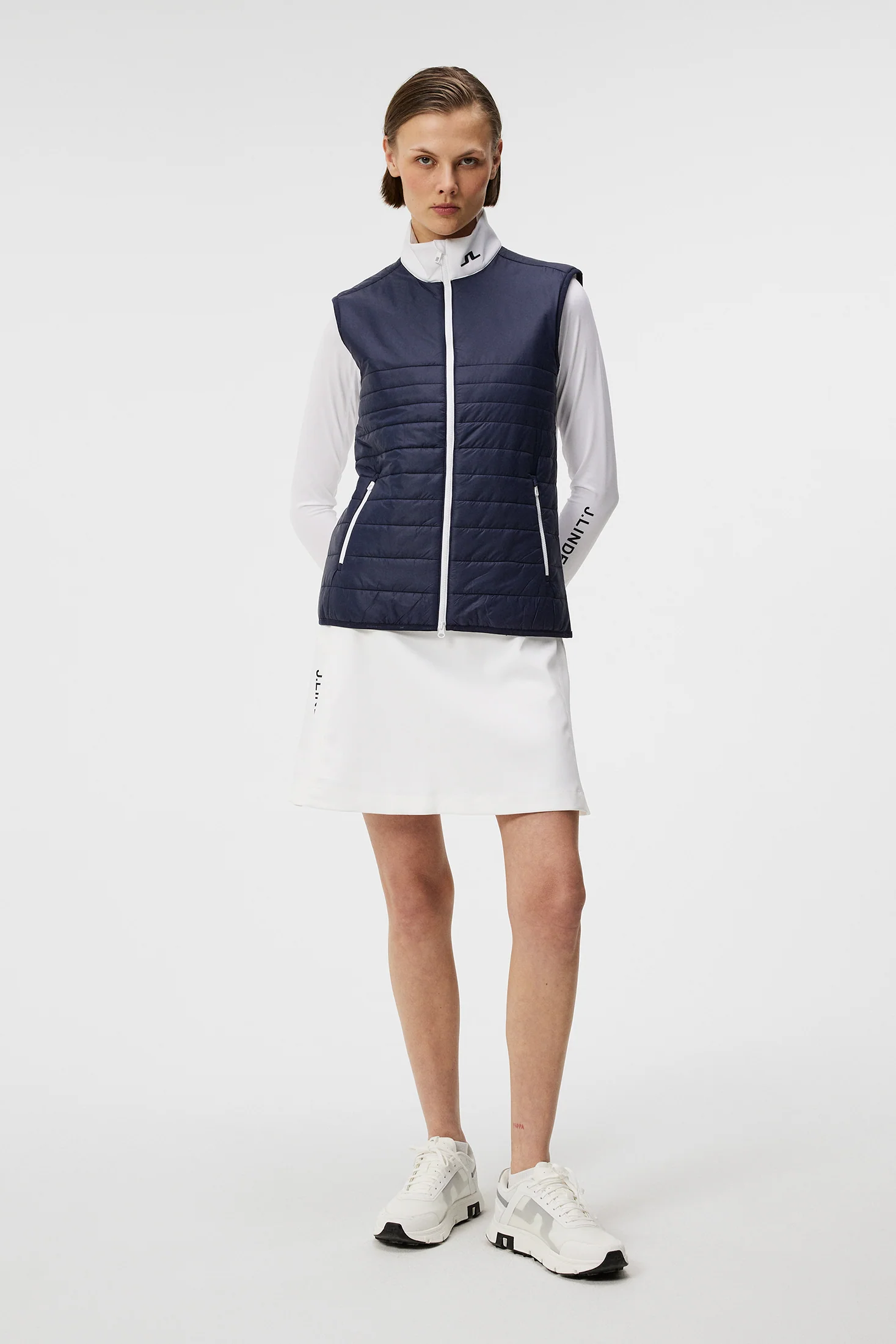 Martina Quilt Hybrid Vest / JL Navy - Image 5