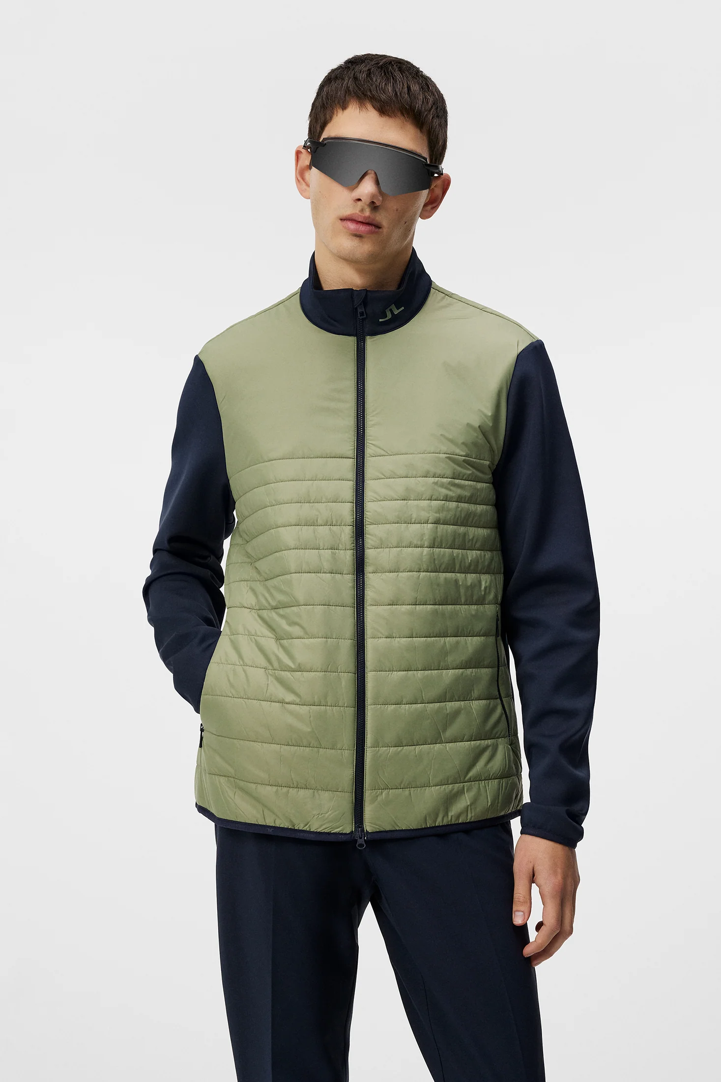 Martino Quilt Hybrid Jacket / Oil Green - Image 3