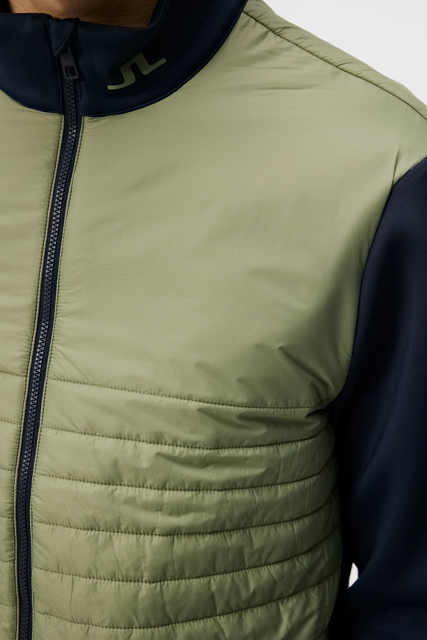 Martino Quilt Hybrid Jacket / Oil Green - Image 7