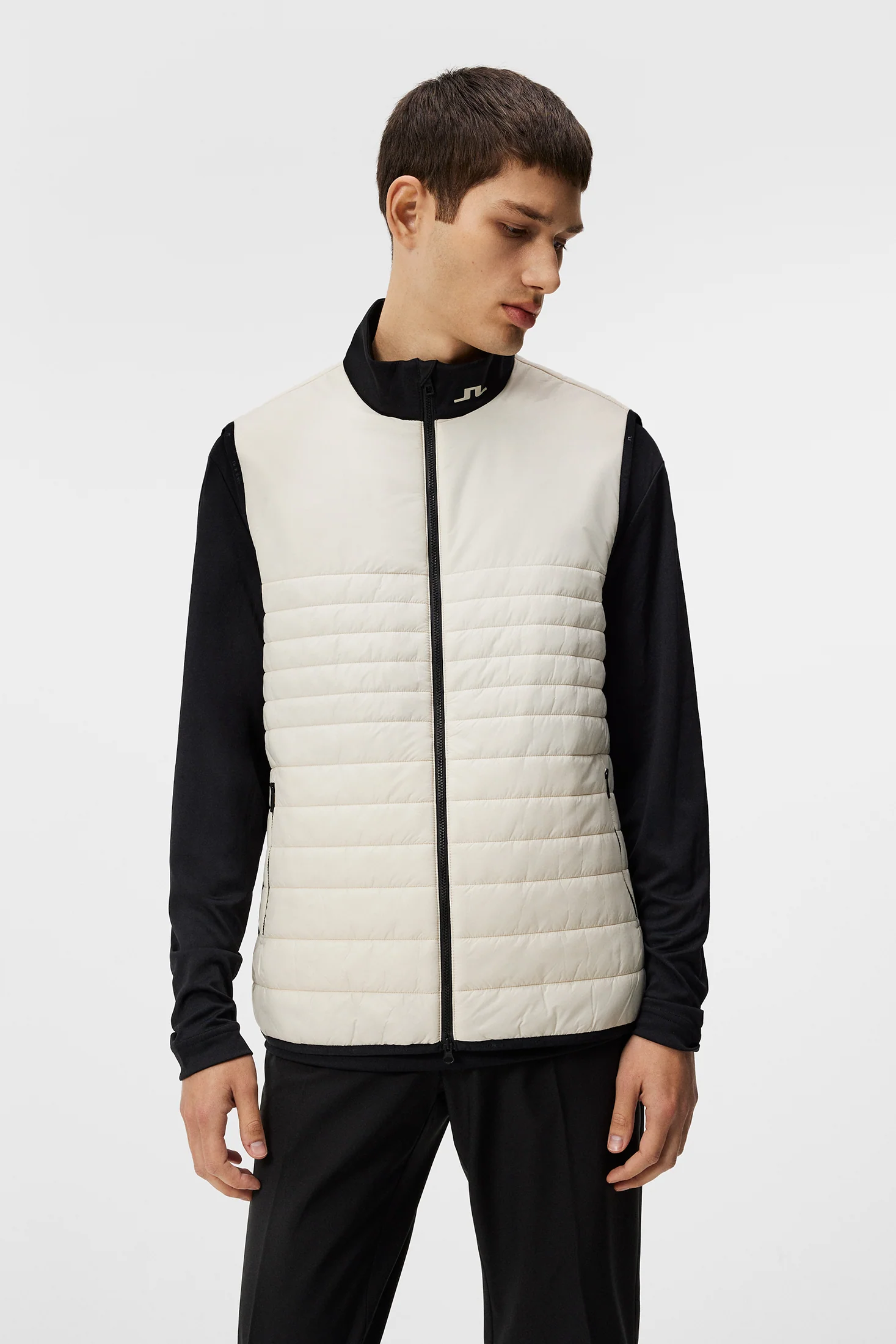 Martino Quilt Hybrid Vest / Almond Milk - Image 3
