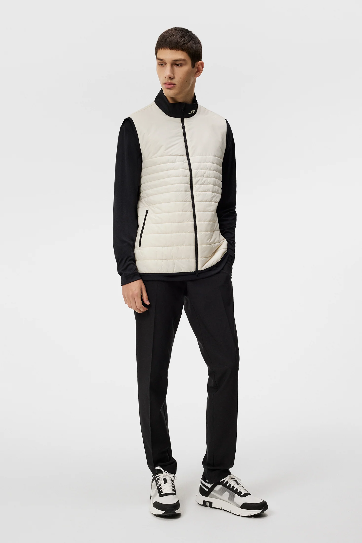 Martino Quilt Hybrid Vest / Almond Milk - Image 5
