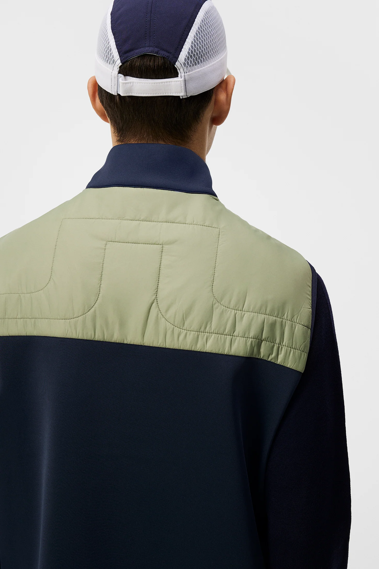 Martino Quilt Hybrid Vest / Oil Green - Image 7