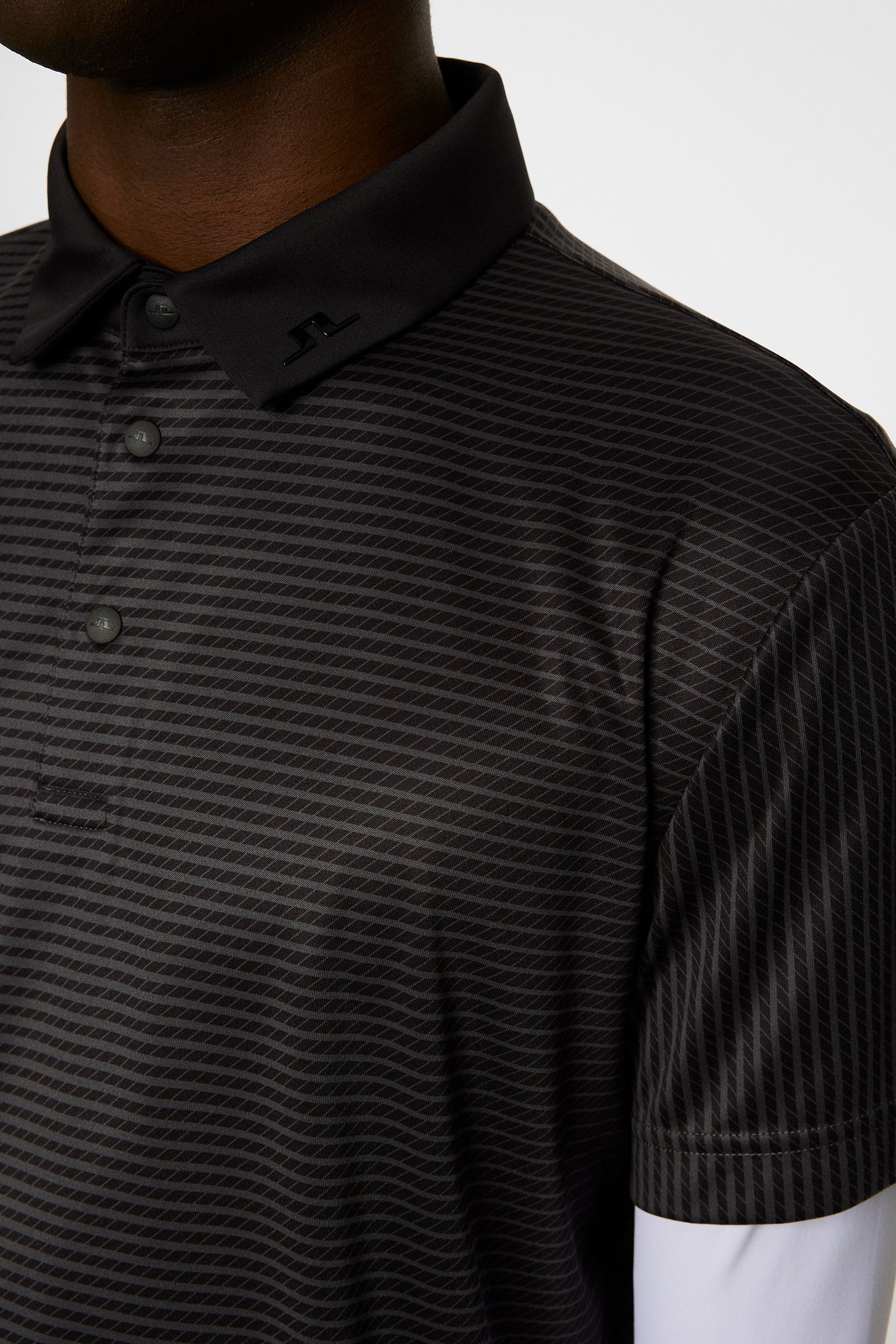 Marvin Stripe Polo / Asphalt - Image 7