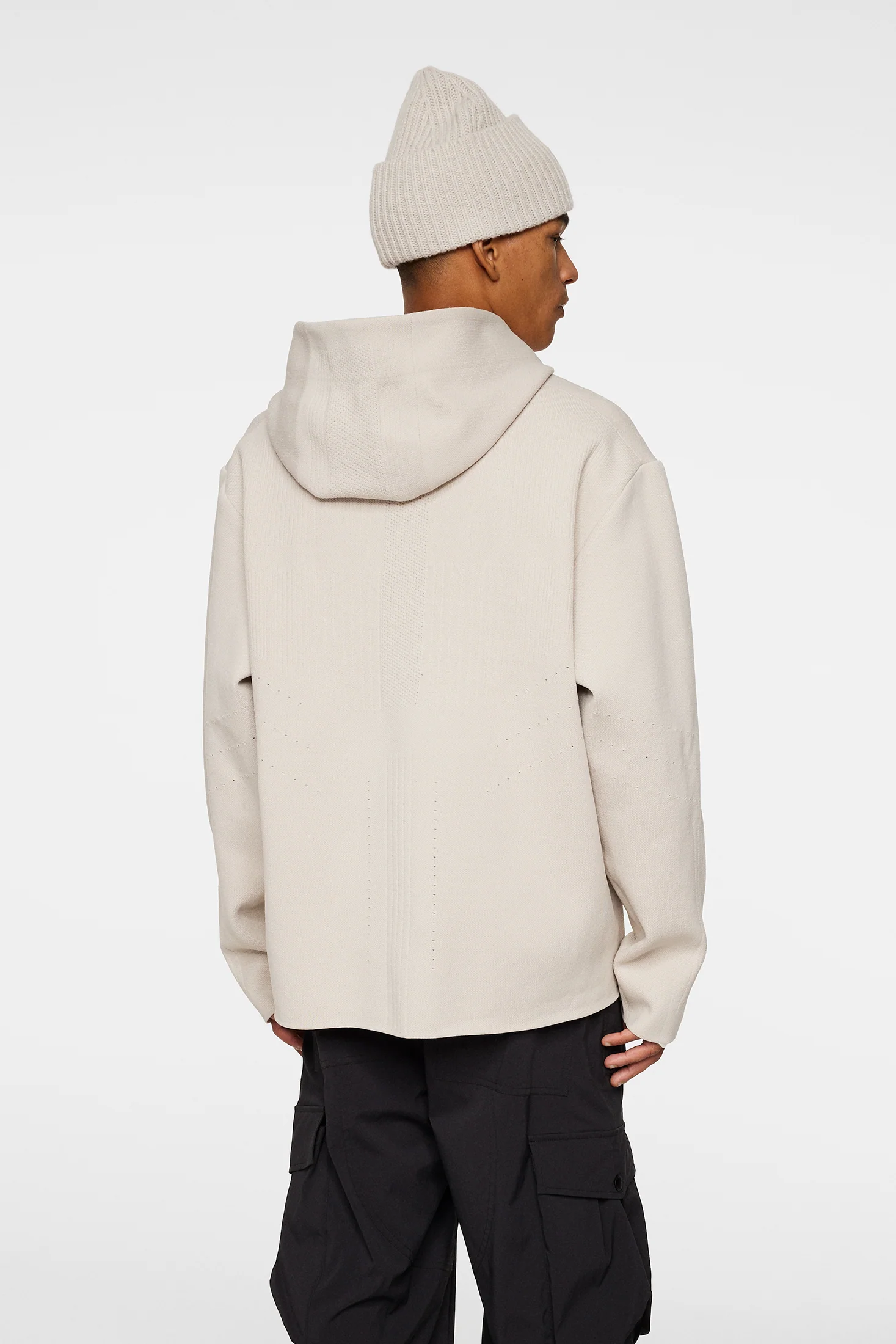 Matt Tech Knit Hood / Moonbeam - Image 3