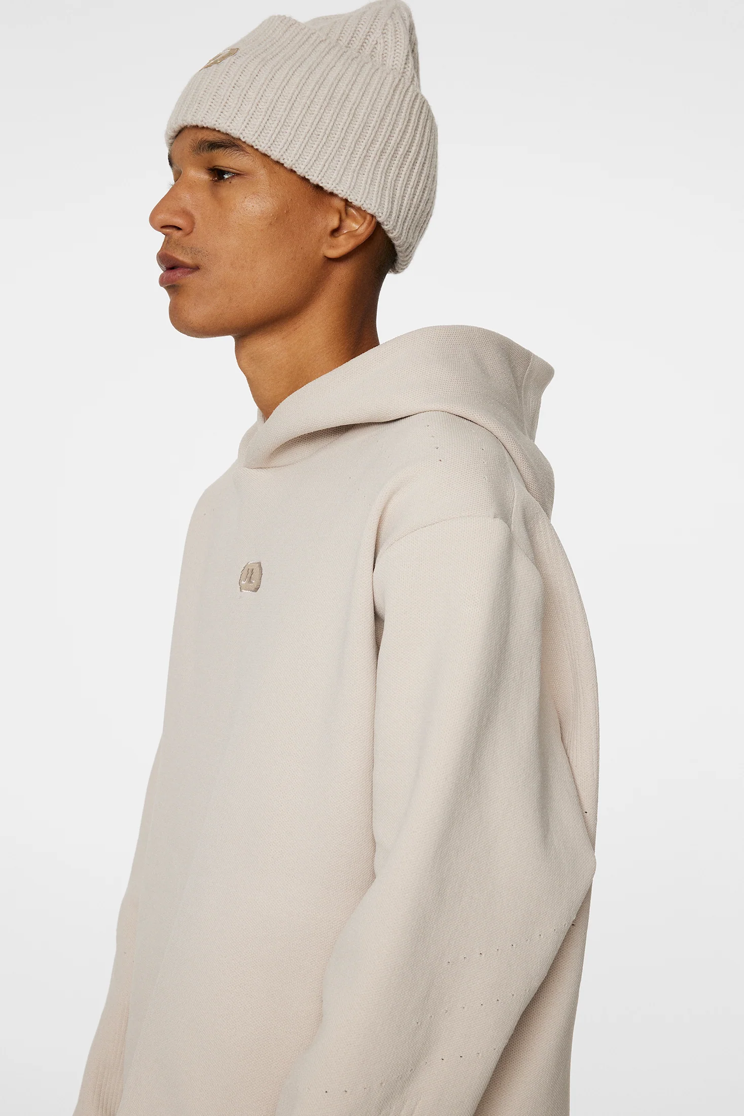 Matt Tech Knit Hood / Moonbeam - Image 5
