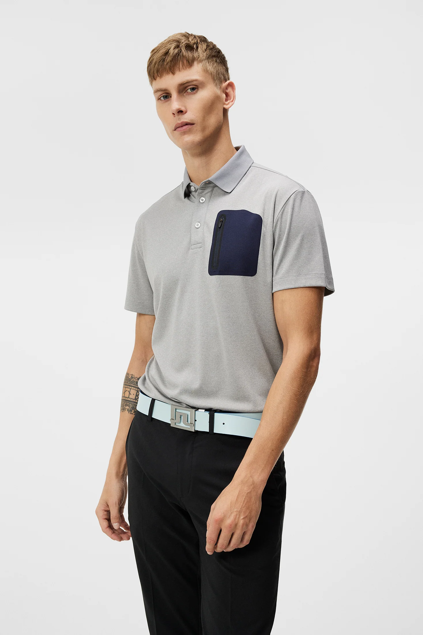 Max Regular Fit Polo / Light Grey Melange - Image 2