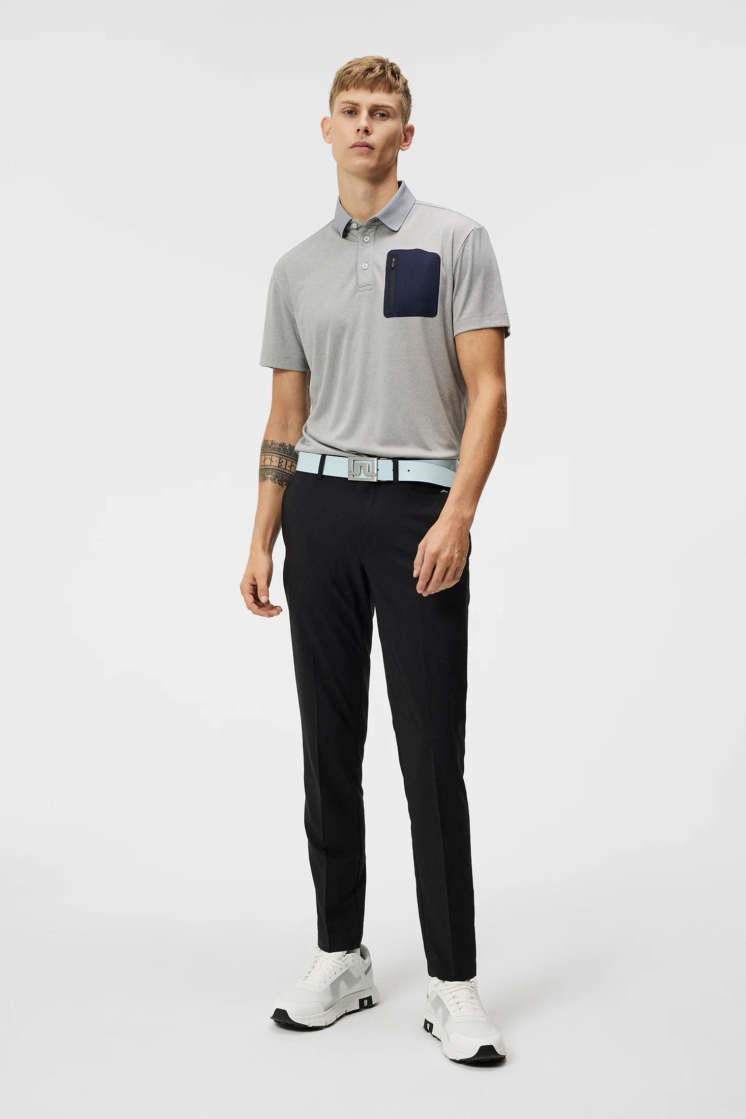 Max Regular Fit Polo / Light Grey Melange - Image 4
