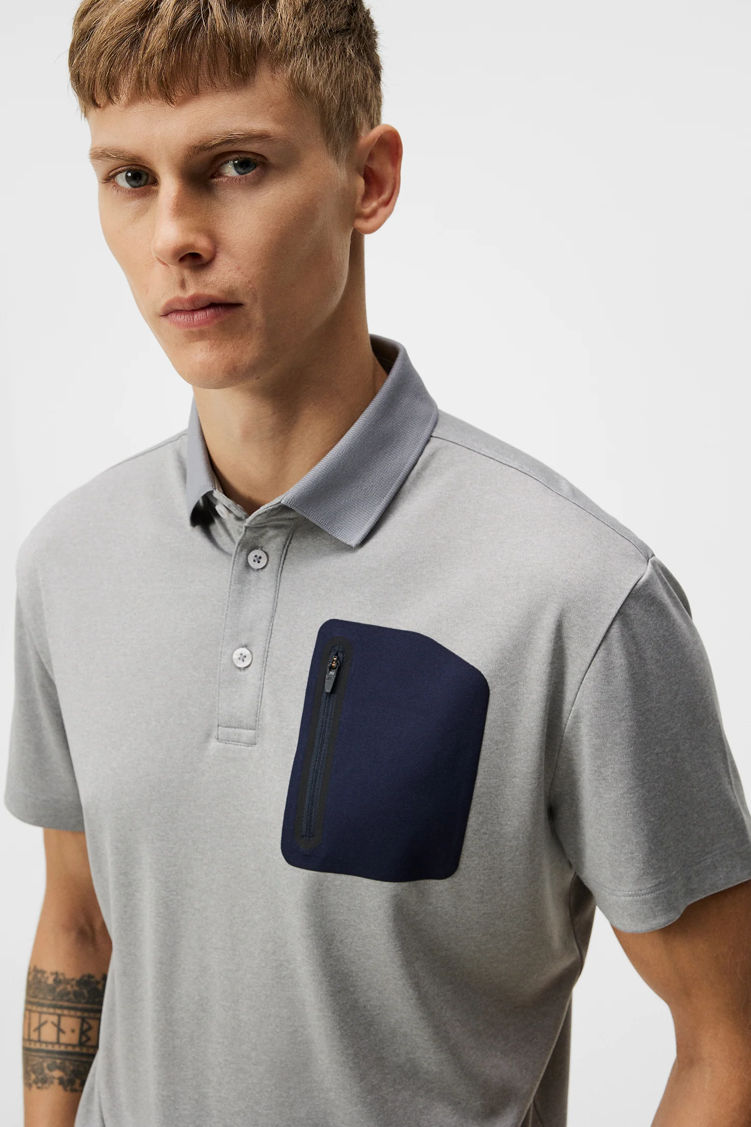 Max Regular Fit Polo / Light Grey Melange - Image 5
