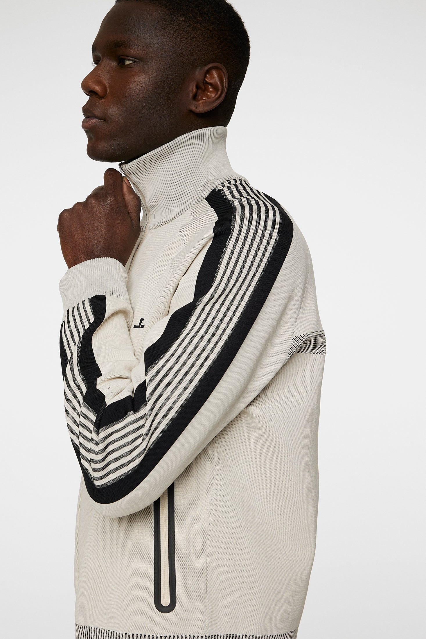 Max Tech Knit Track Jacket / Moonbeam - Image 6