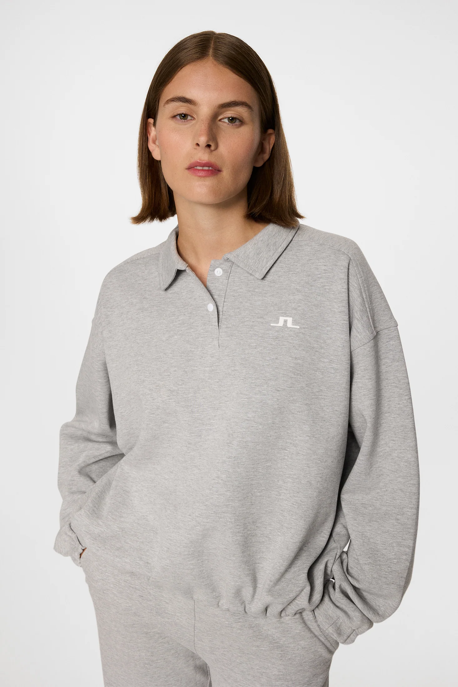 Mikki Sweatshirt / Light Grey Melange - Image 5