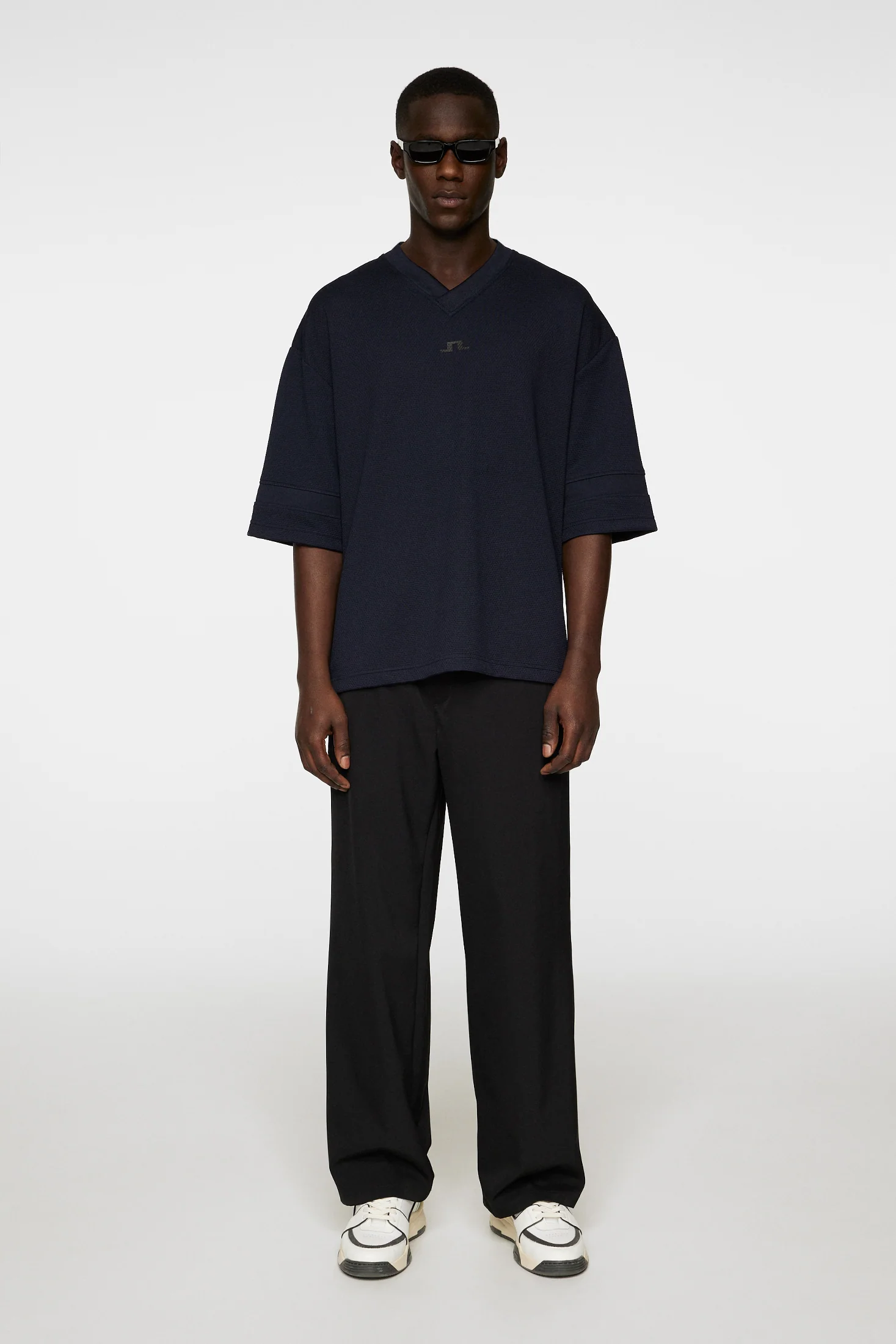 Milos Jersey Mesh Tee / JL Navy - Image 5