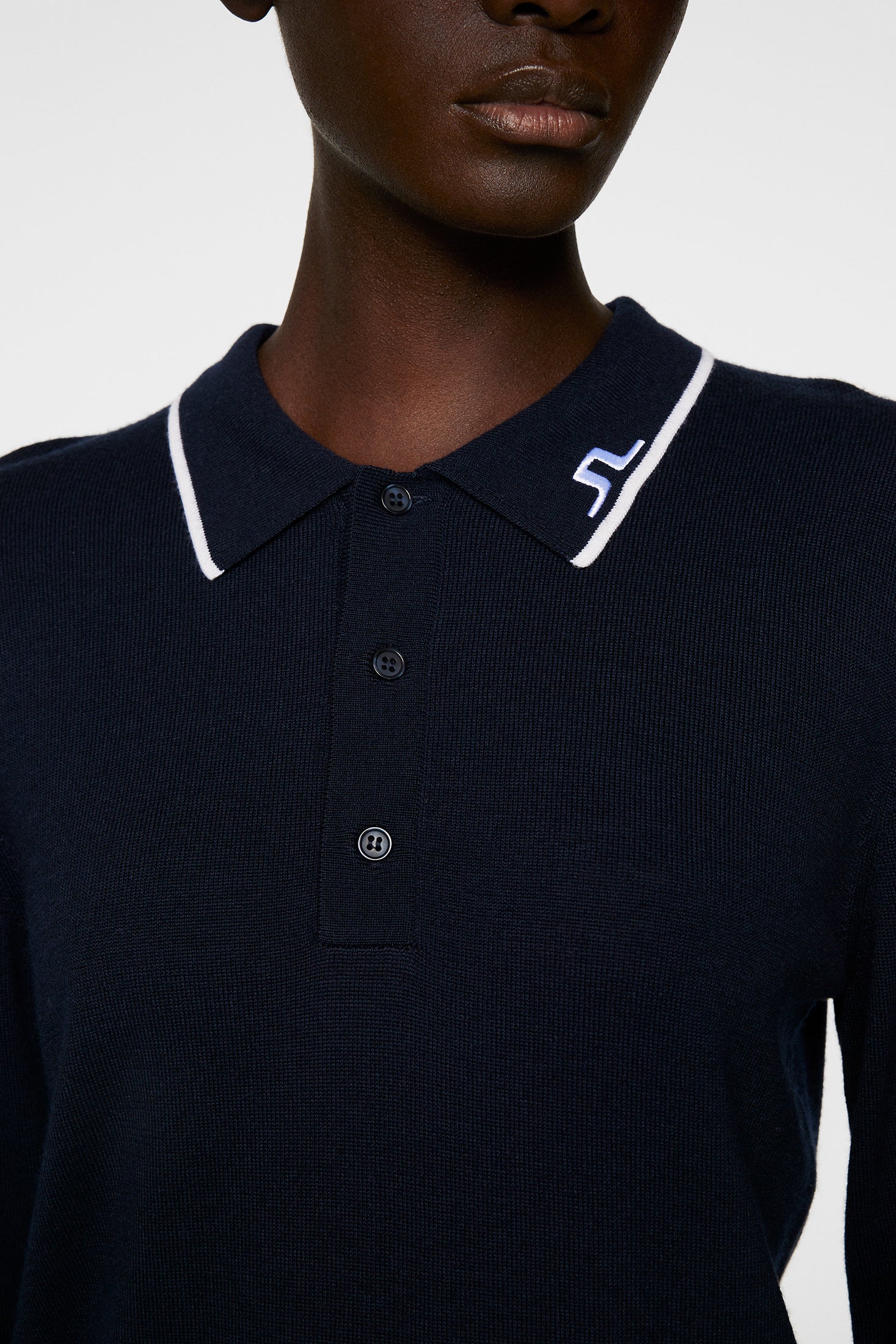 Mimmi Knitted Shirt / JL Navy - Image 6