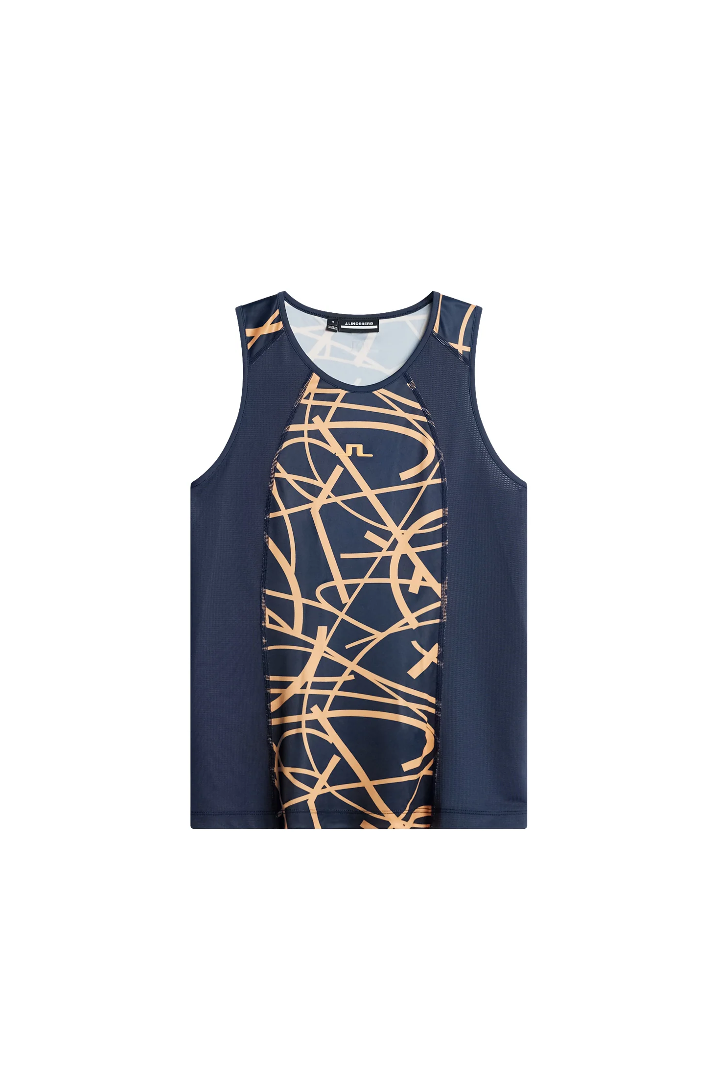 Miria Printed Top / Court Swirl Navy Mock M