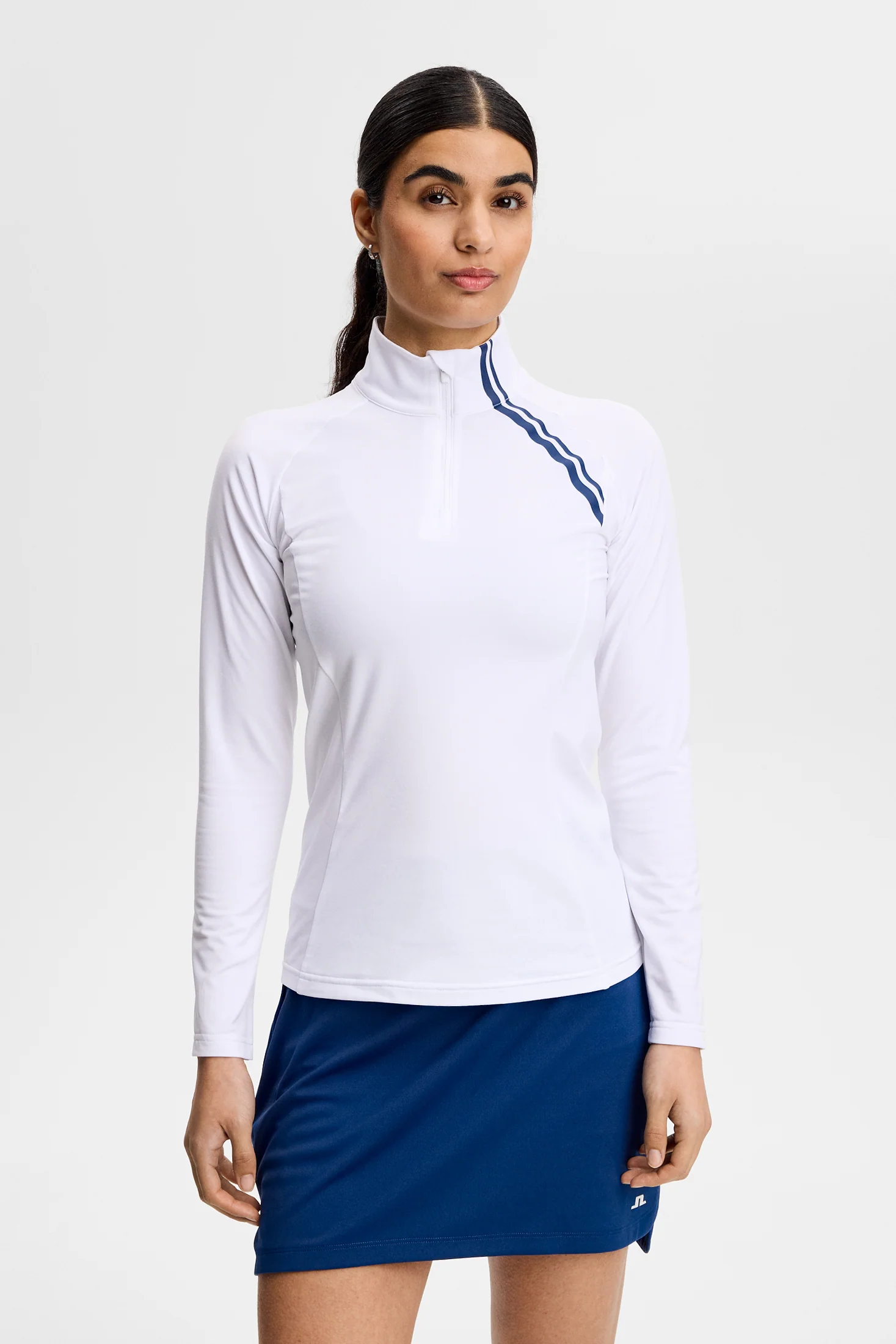 Nadu Qaurter Zip Mid Layer / White - Image 3