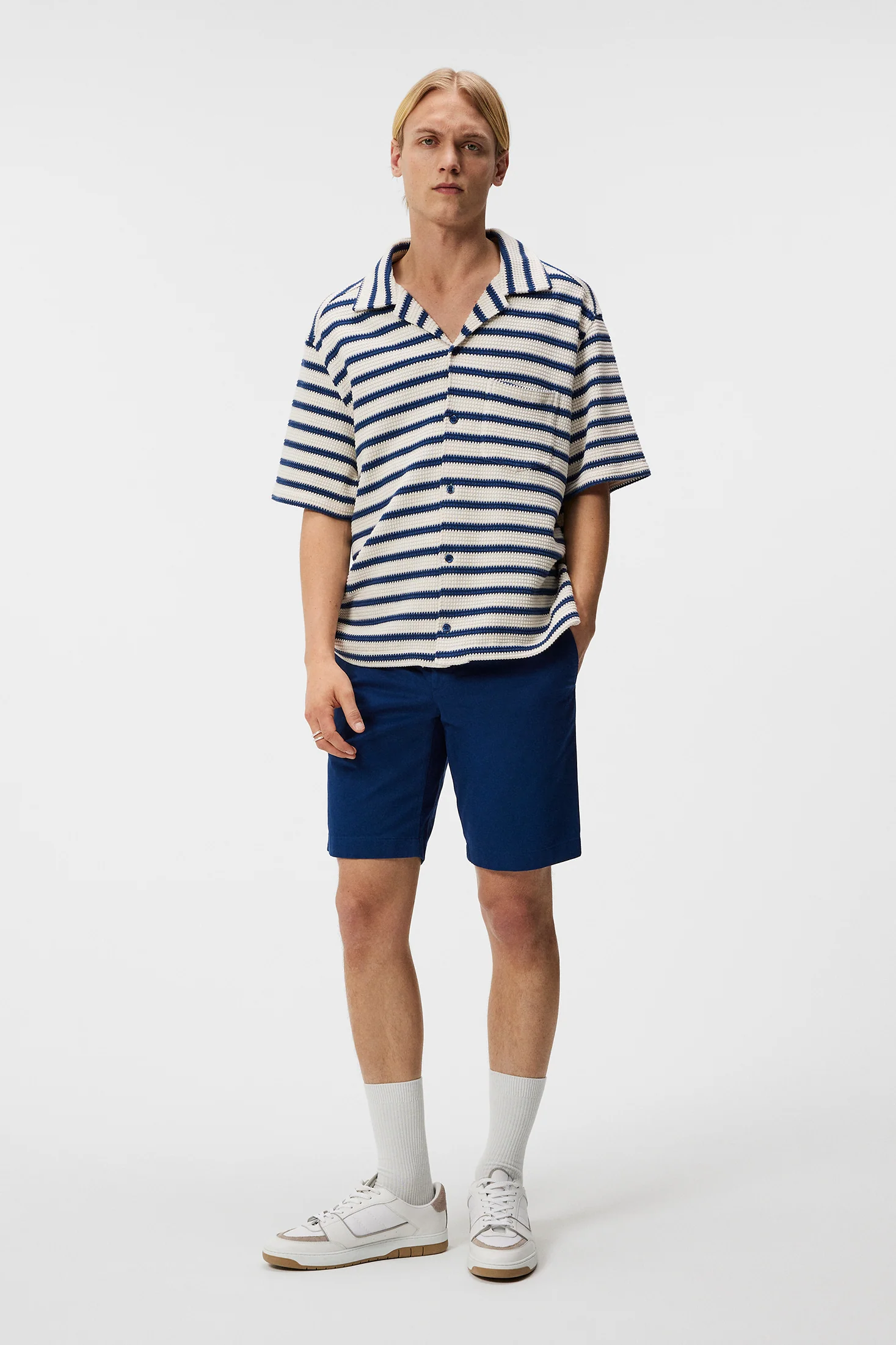 Nathan Cloud Satin Shorts / Estate Blue - Image 4