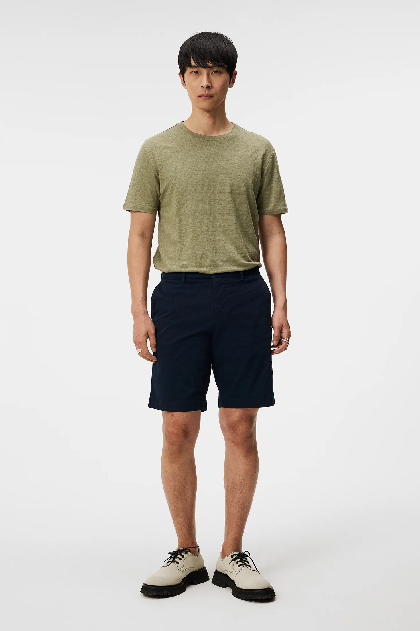 Nathan Cloud Satin Shorts / JL Navy - Image 4