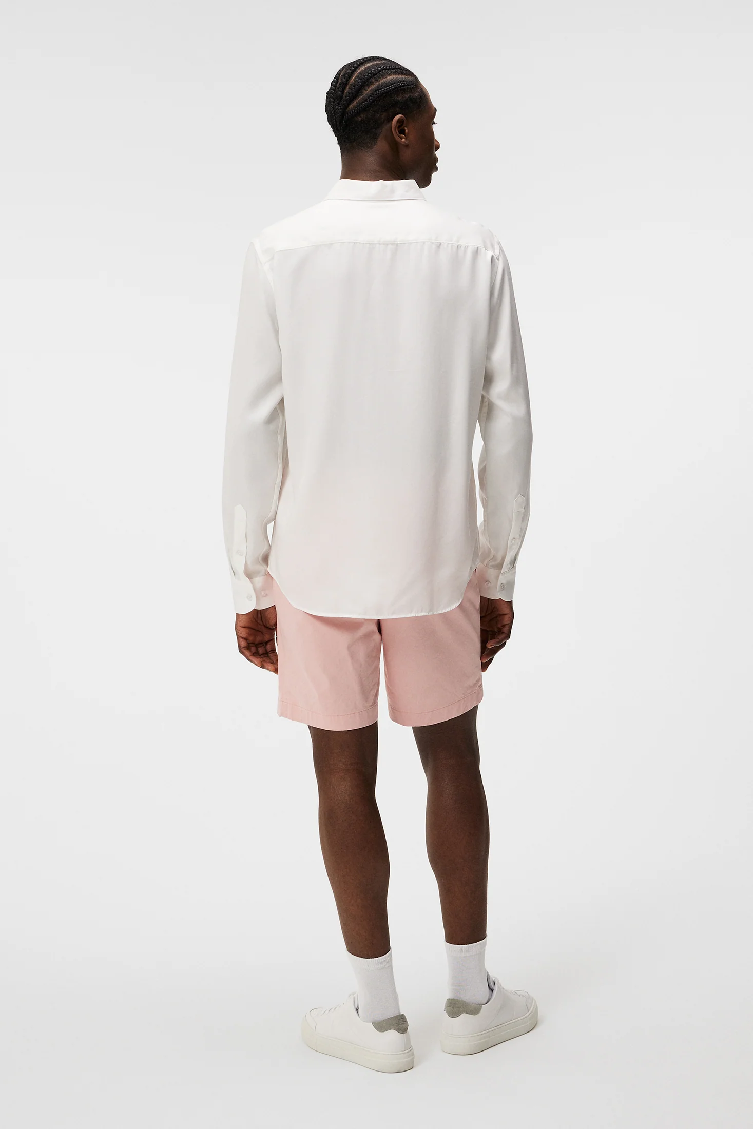Nathan Cloud Satin Shorts / Powder Pink - Image 3