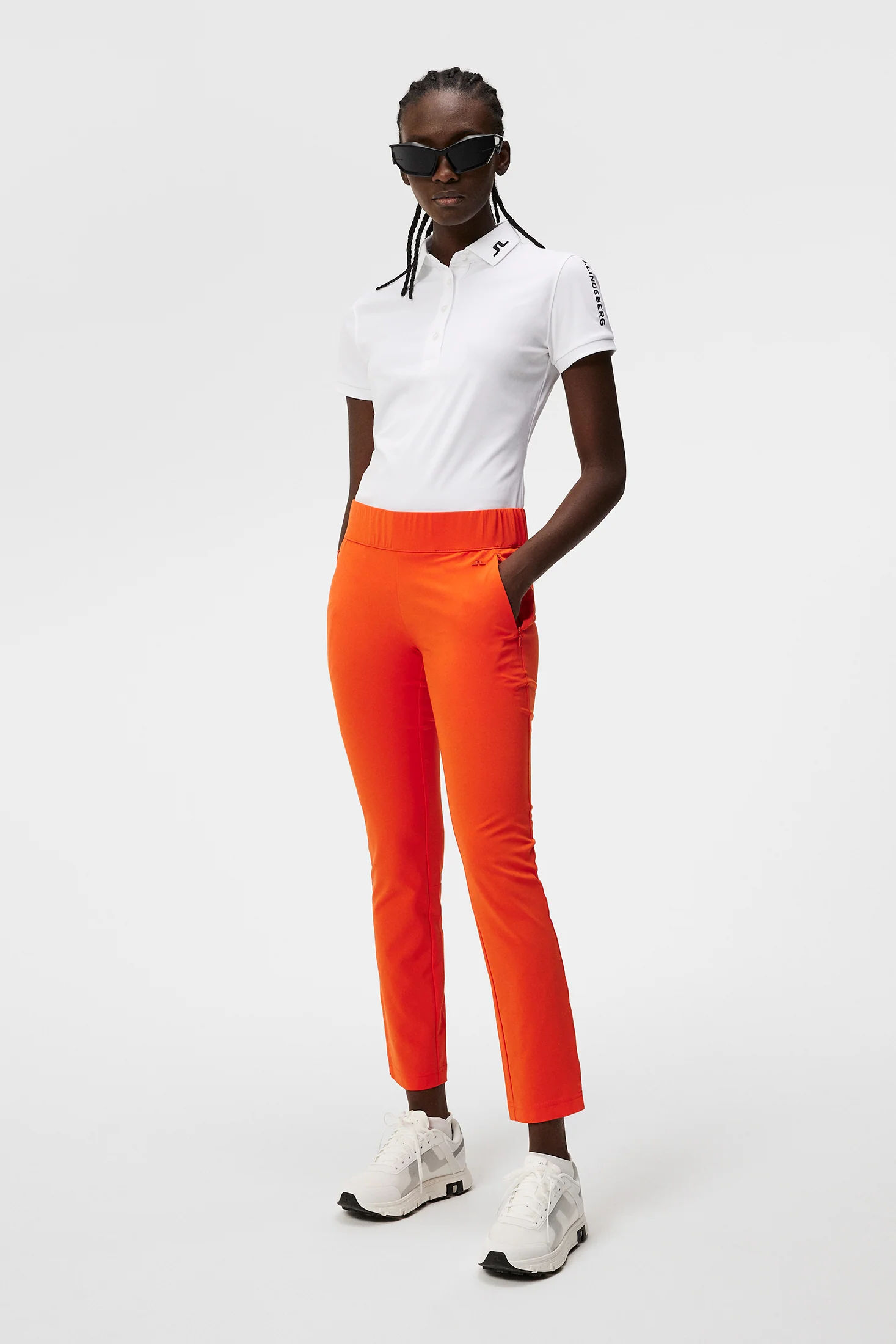 Nea Pull On Golf Pant / Tangerine Tango - Image 4