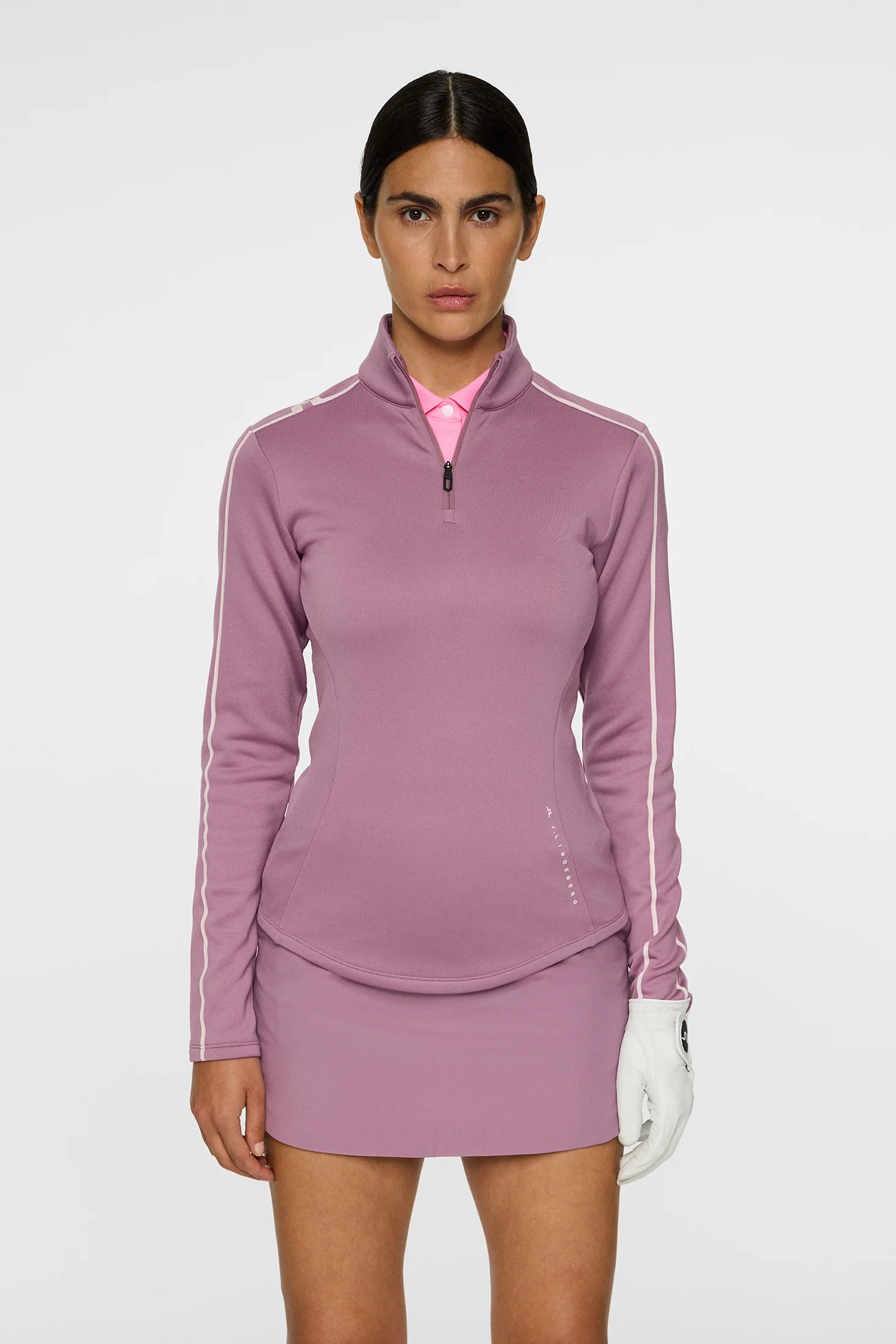 Nefe Quarter Zip Mid Layer / Very Grape - Image 2