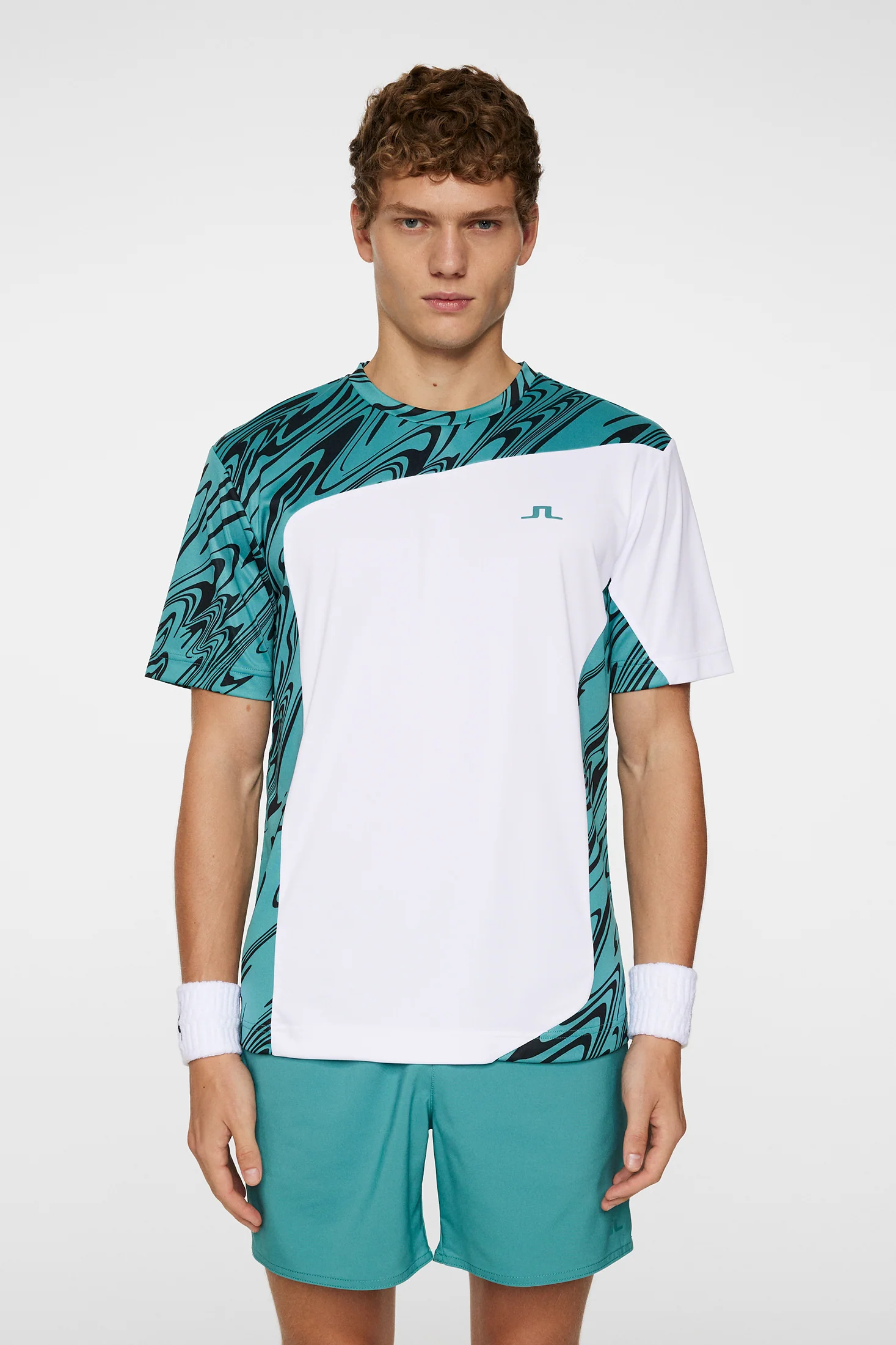 Niccolo T-shirt / Liquify Teal Black L - Image 3