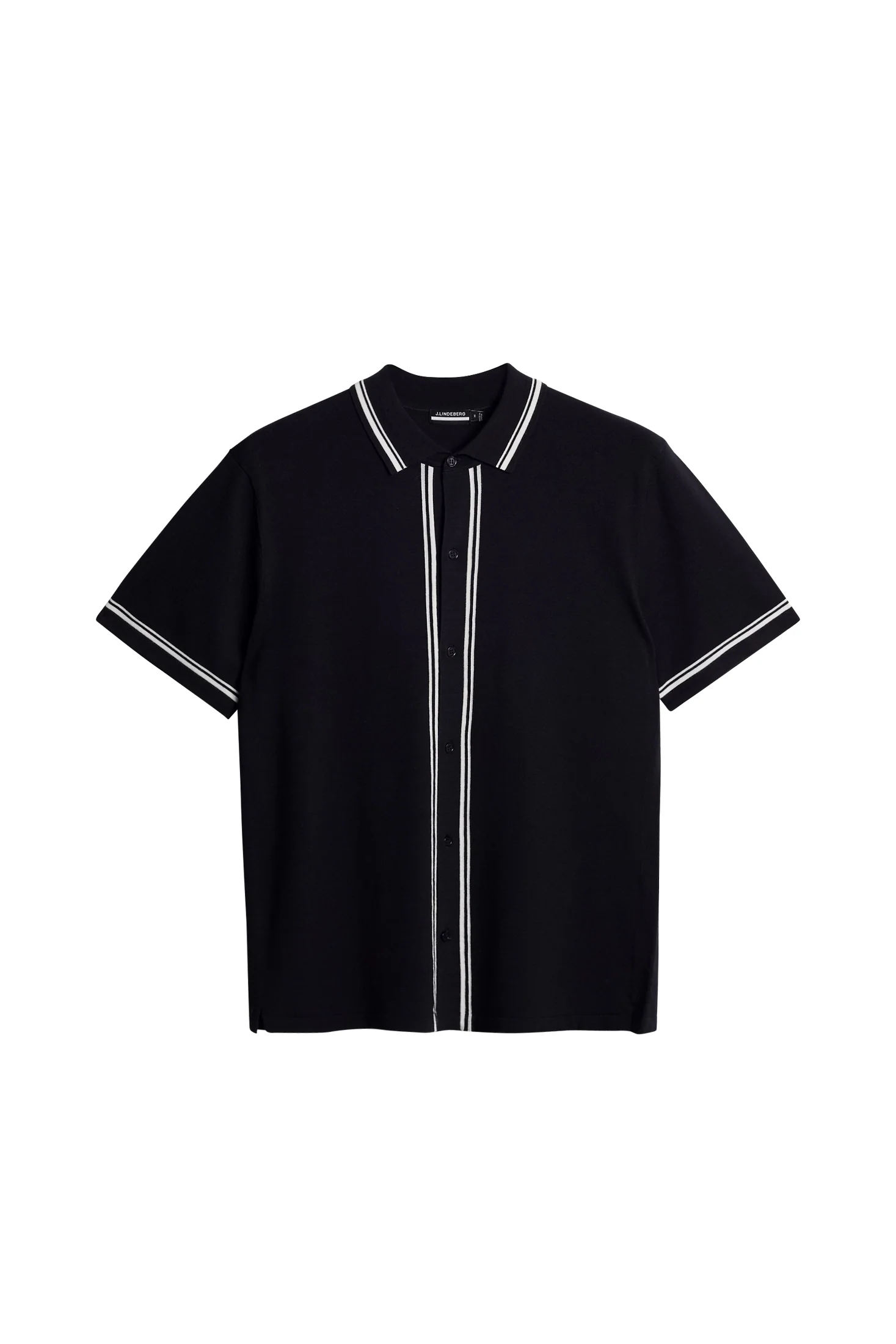 Nicolai Knitted Polo Shirt / JL Navy