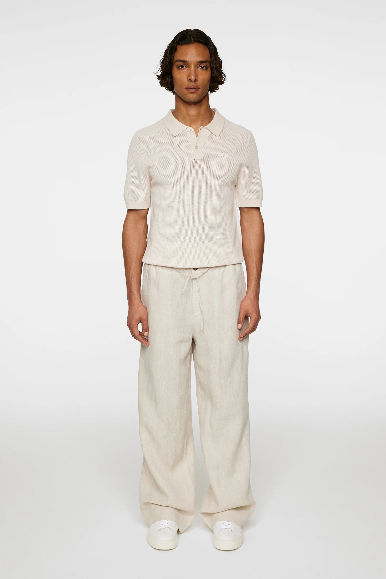 Noah Drape Linen Pants / Moonbeam - Image 4