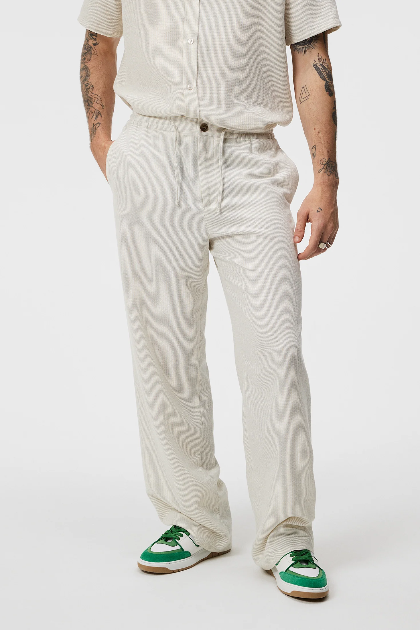Noah Wide Pants / Safari Beige - Image 2