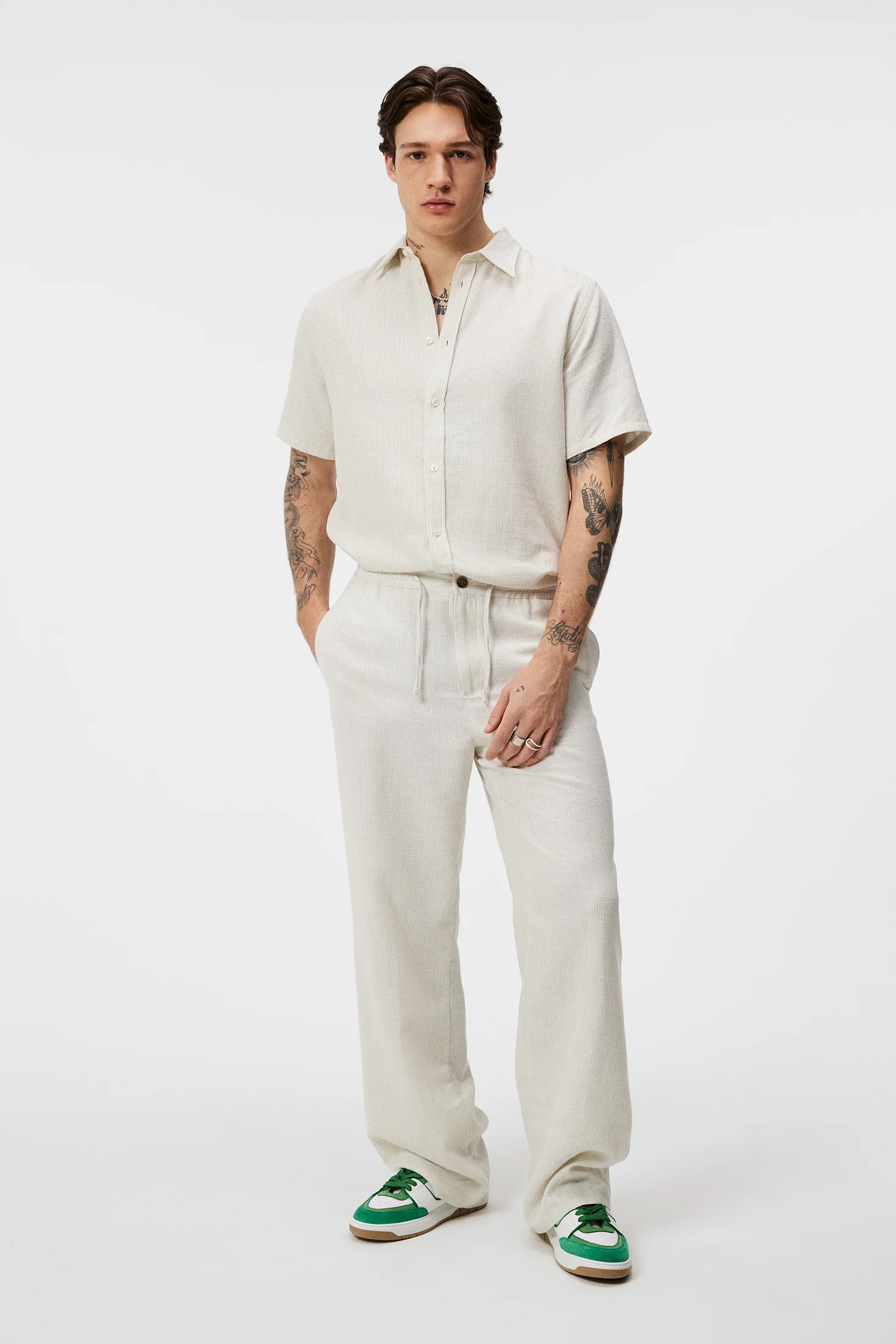 Noah Wide Pants / Safari Beige - Image 4