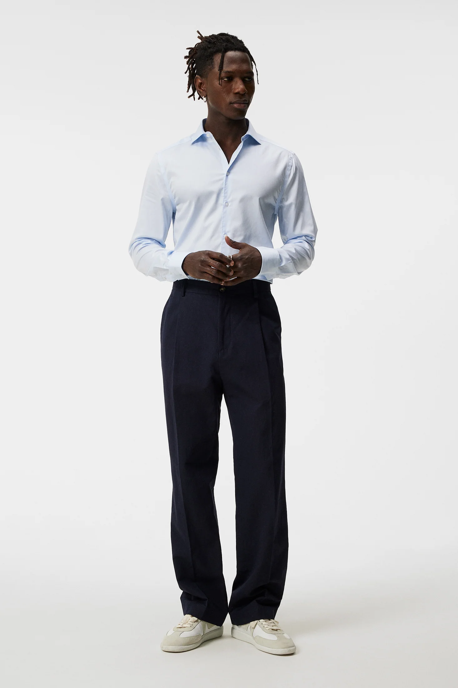 Non-iron Twill Superslim Shirt / Skyway - Image 4
