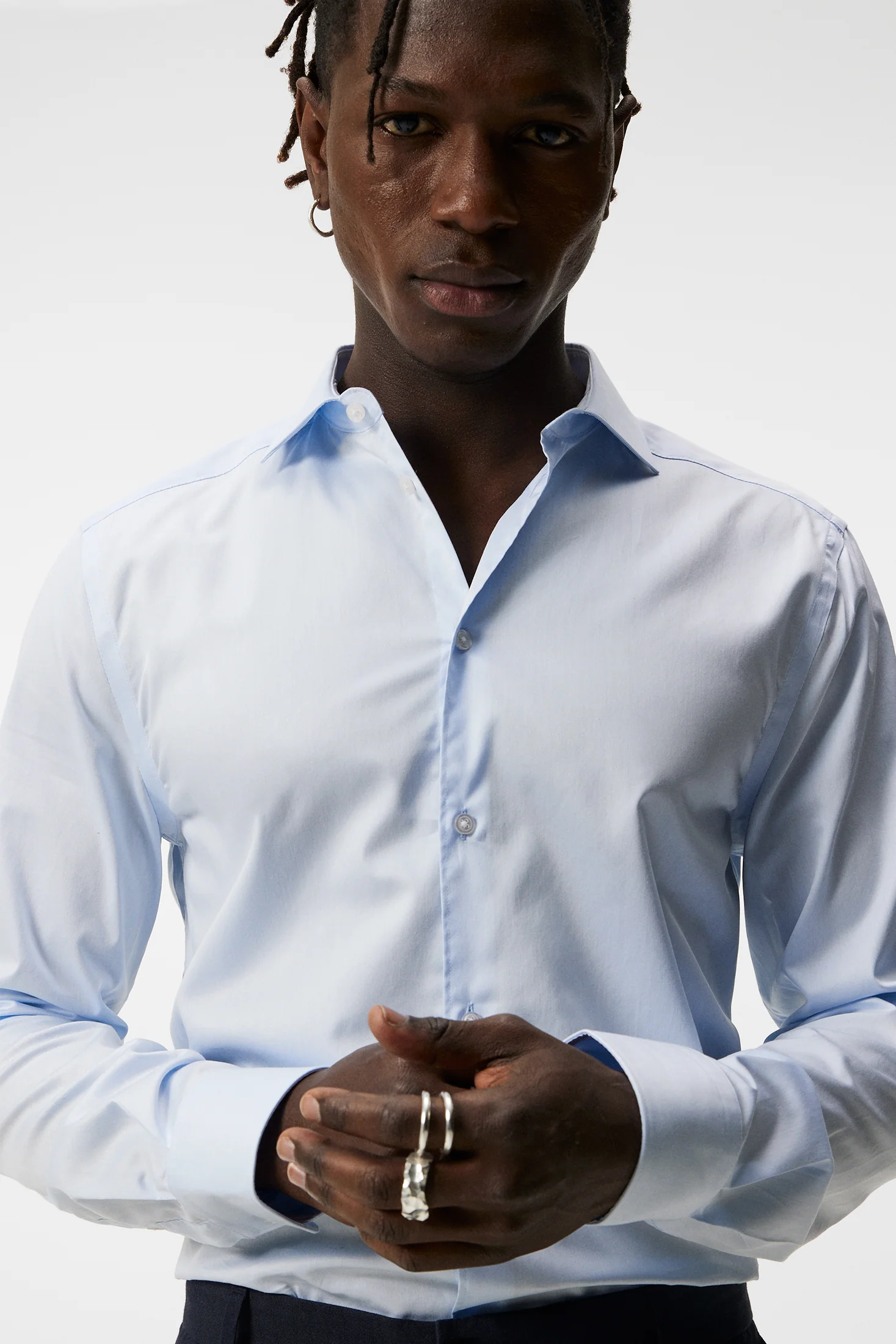 Non-iron Twill Superslim Shirt / Skyway - Image 5