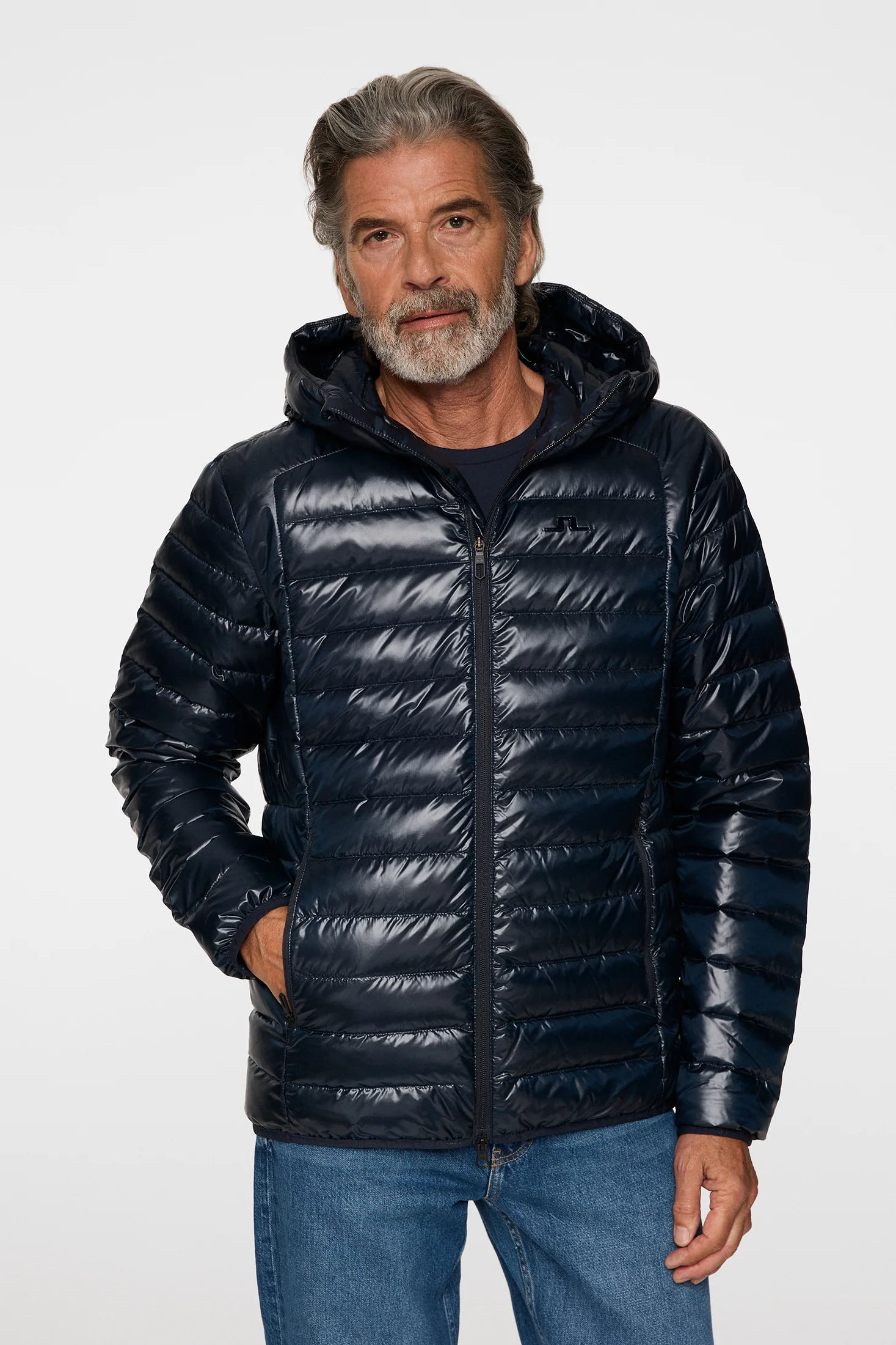 Oden Light Down Hood / JL Navy - Image 5