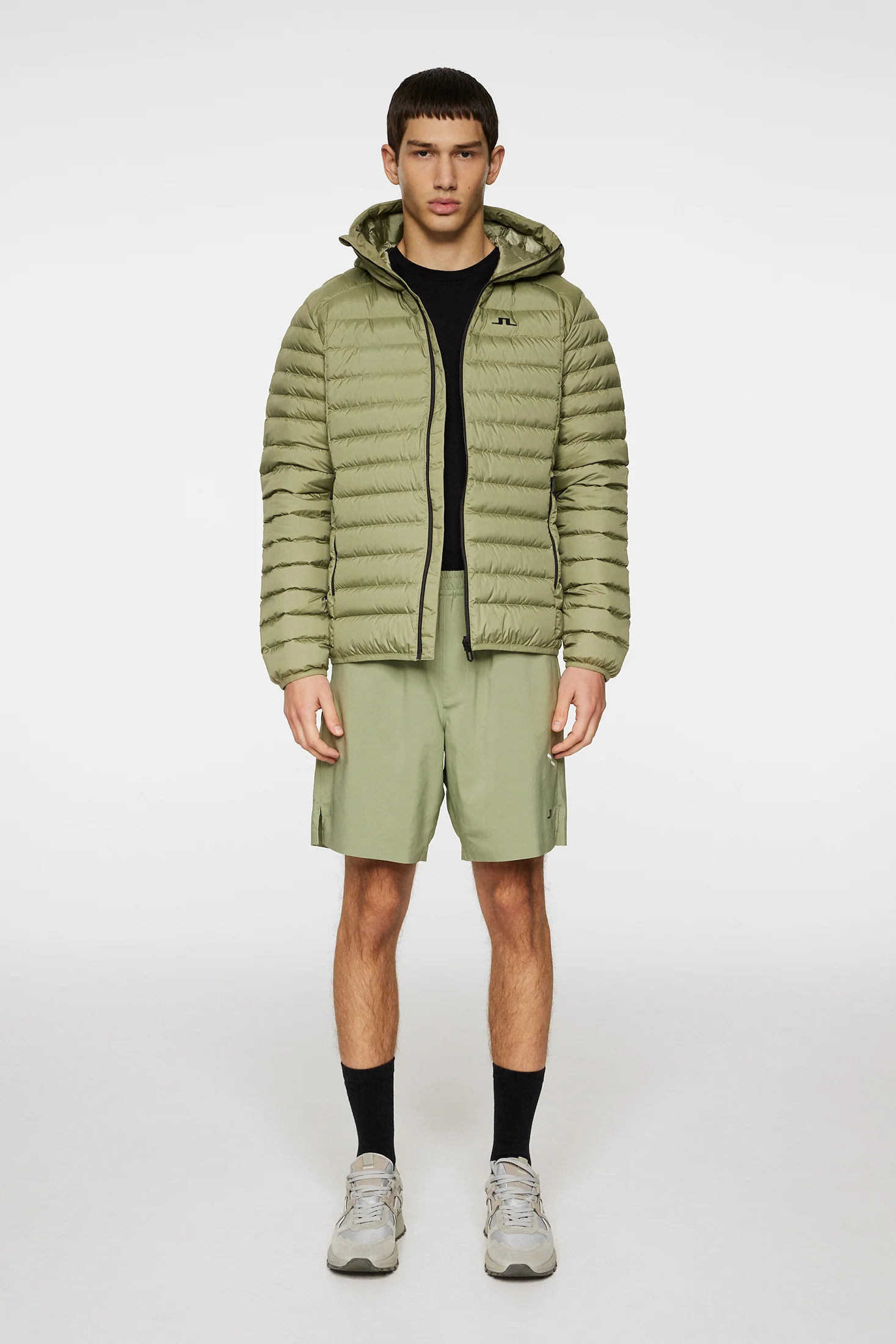 Oden Light Down Hood / Oil Green - Image 4