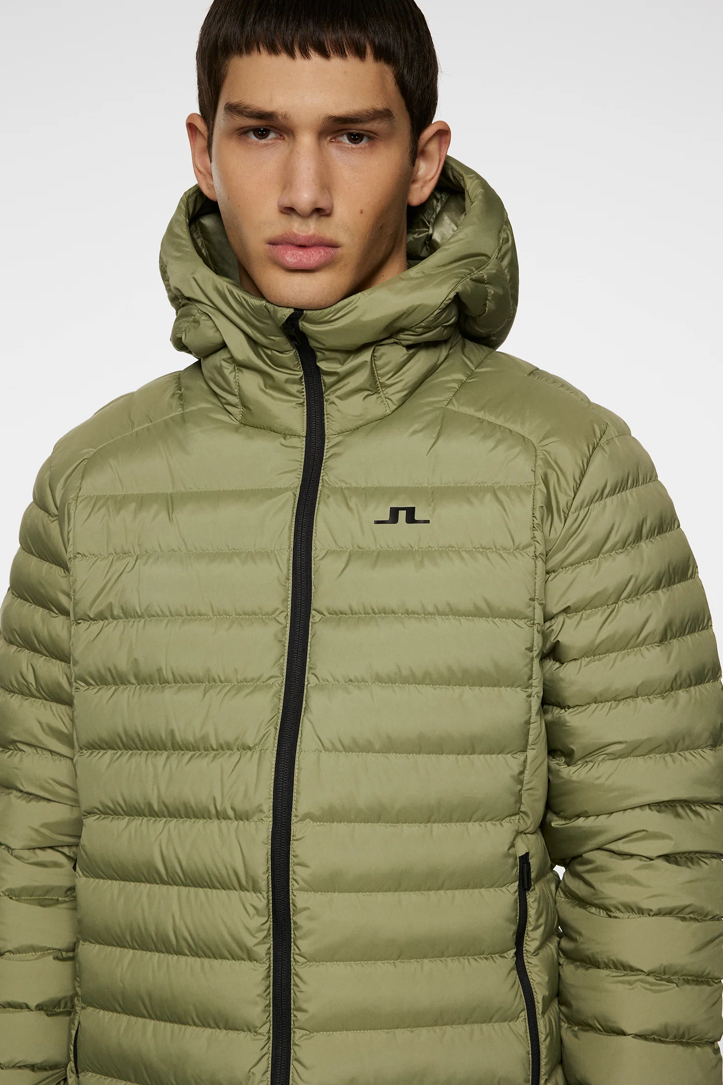 Oden Light Down Hood / Oil Green - Image 5