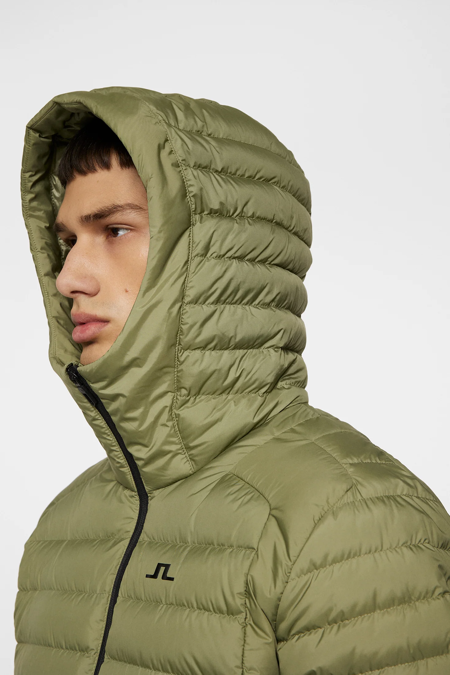 Oden Light Down Hood / Oil Green - Image 7