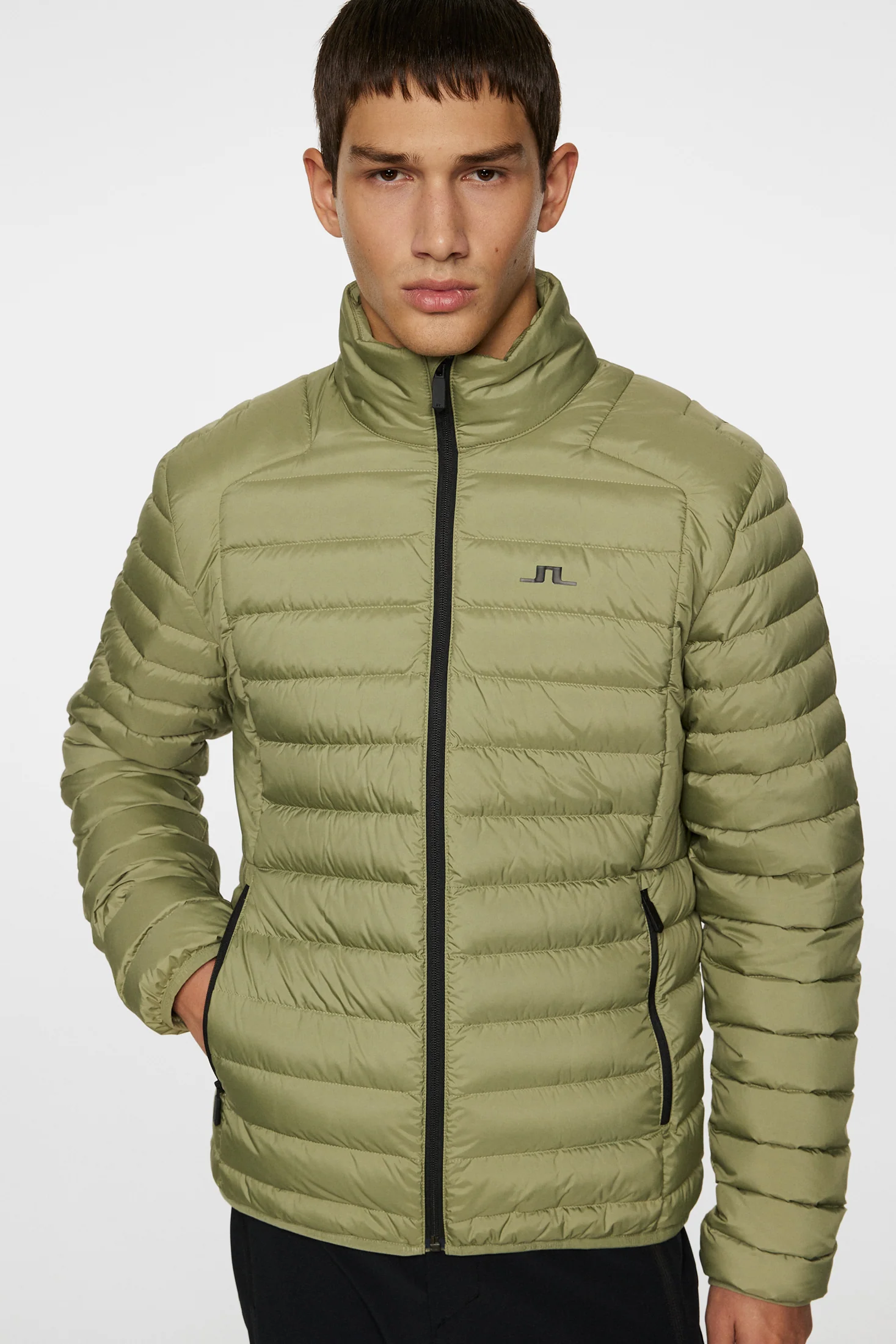 Oden Light Down Jacket / Oil Green - Image 5