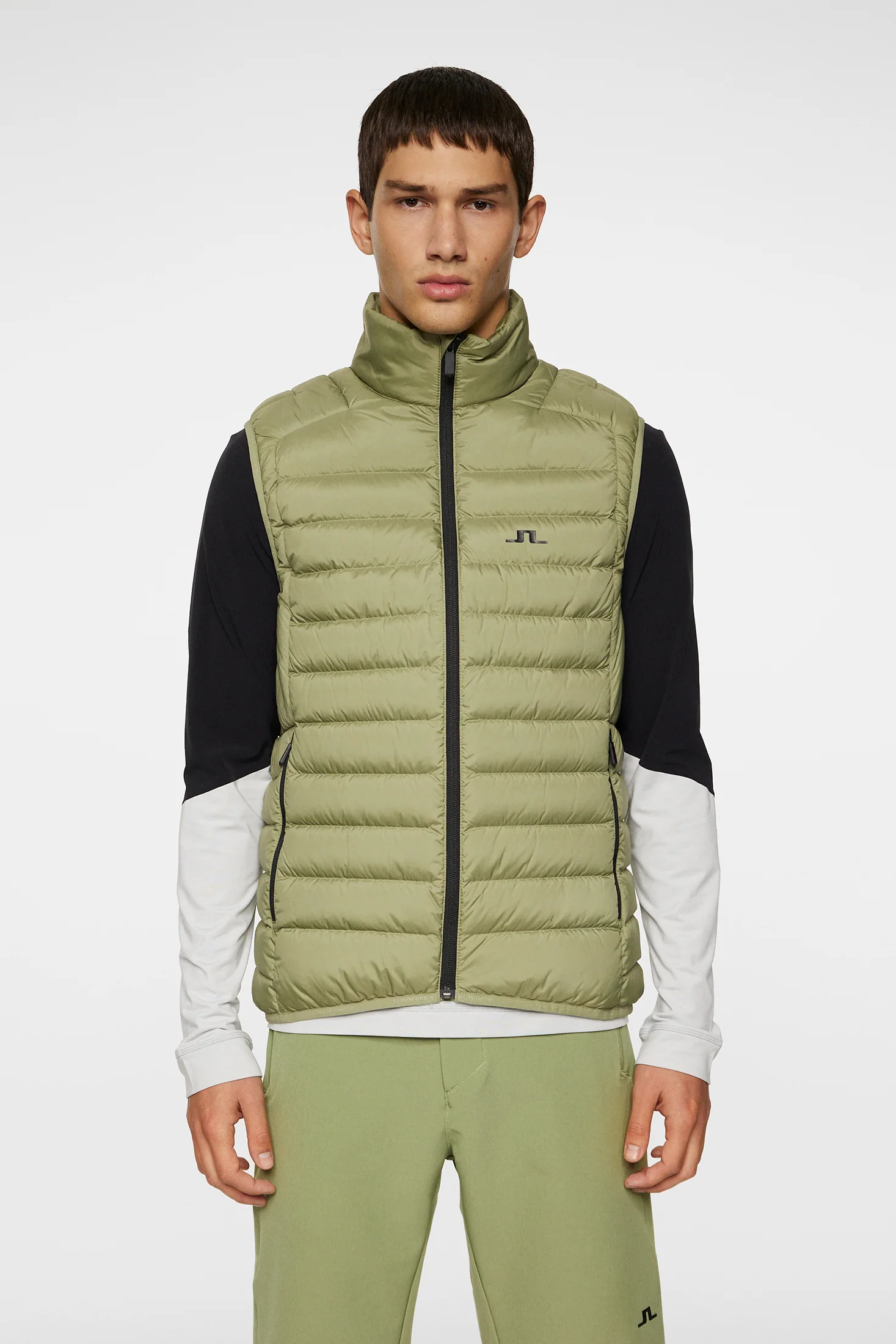 Oden Light Down Vest / Oil Green - Image 2
