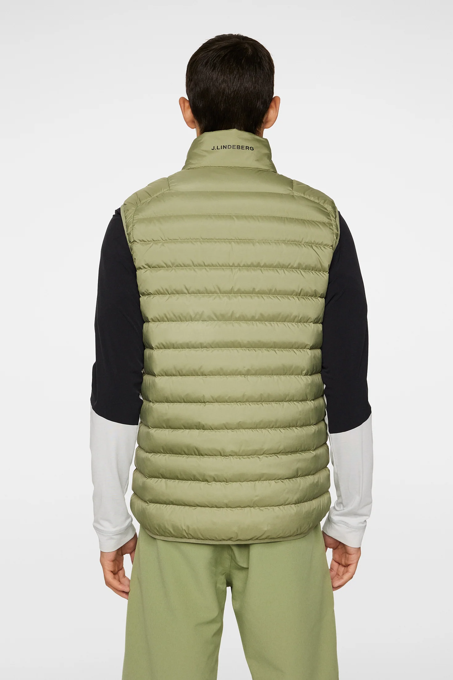 Oden Light Down Vest / Oil Green - Image 3
