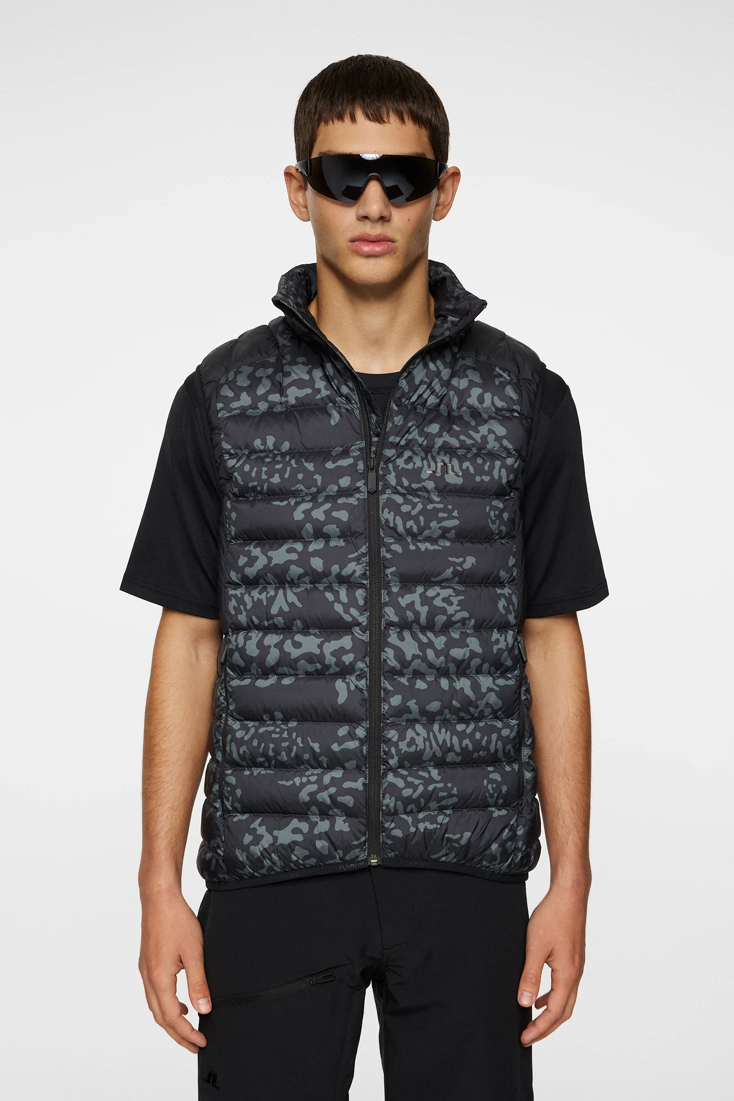 Oden Light Down Vest Print / Snake Rock Asphalt M - Image 2