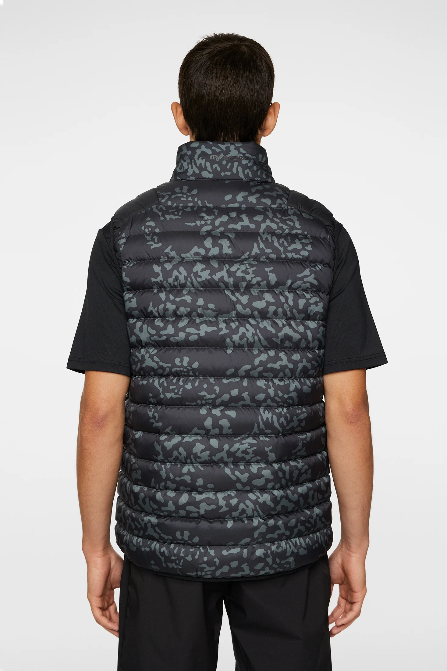 Oden Light Down Vest Print / Snake Rock Asphalt M - Image 3
