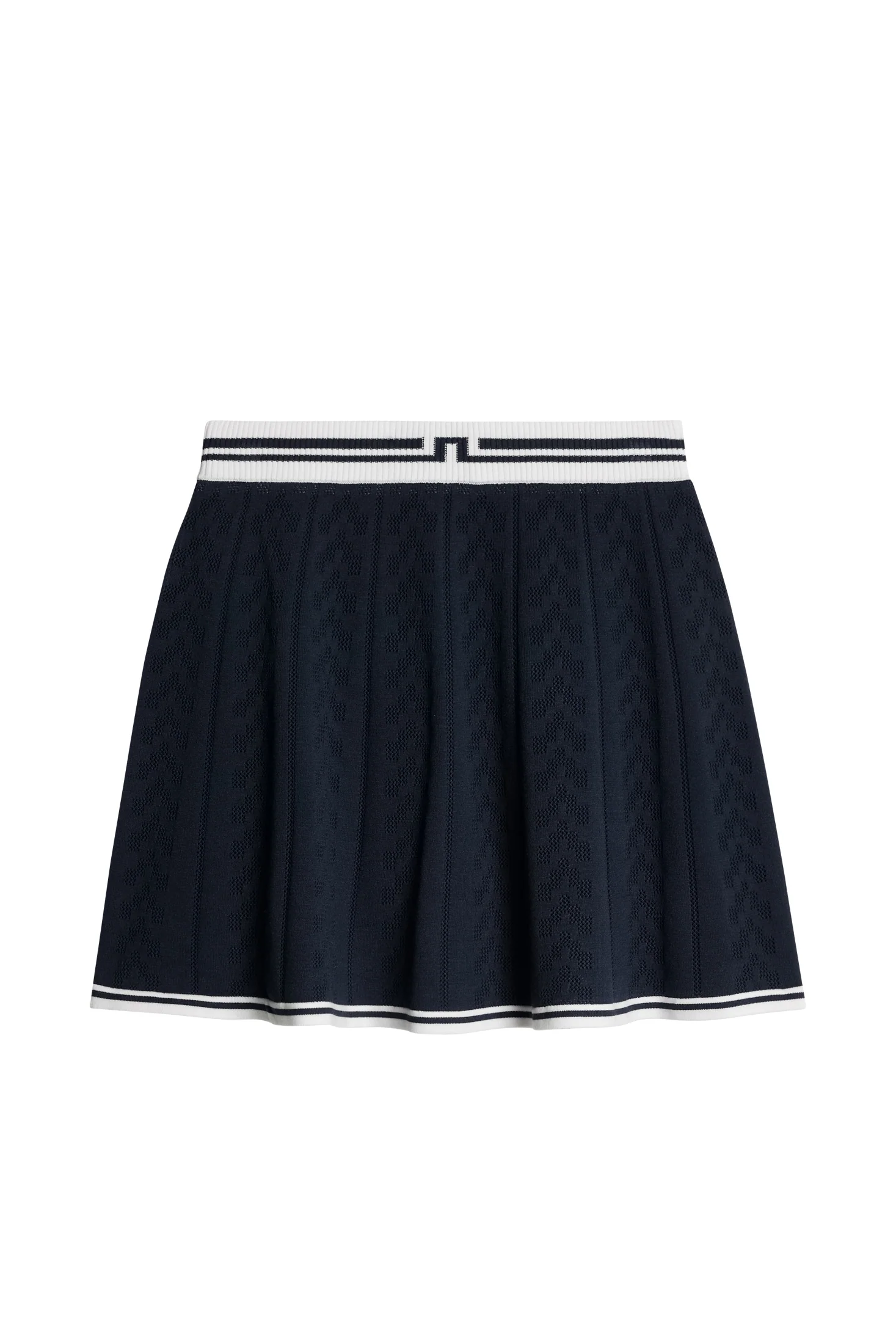 Pamela Pointelle Knitted skirt / JL Navy