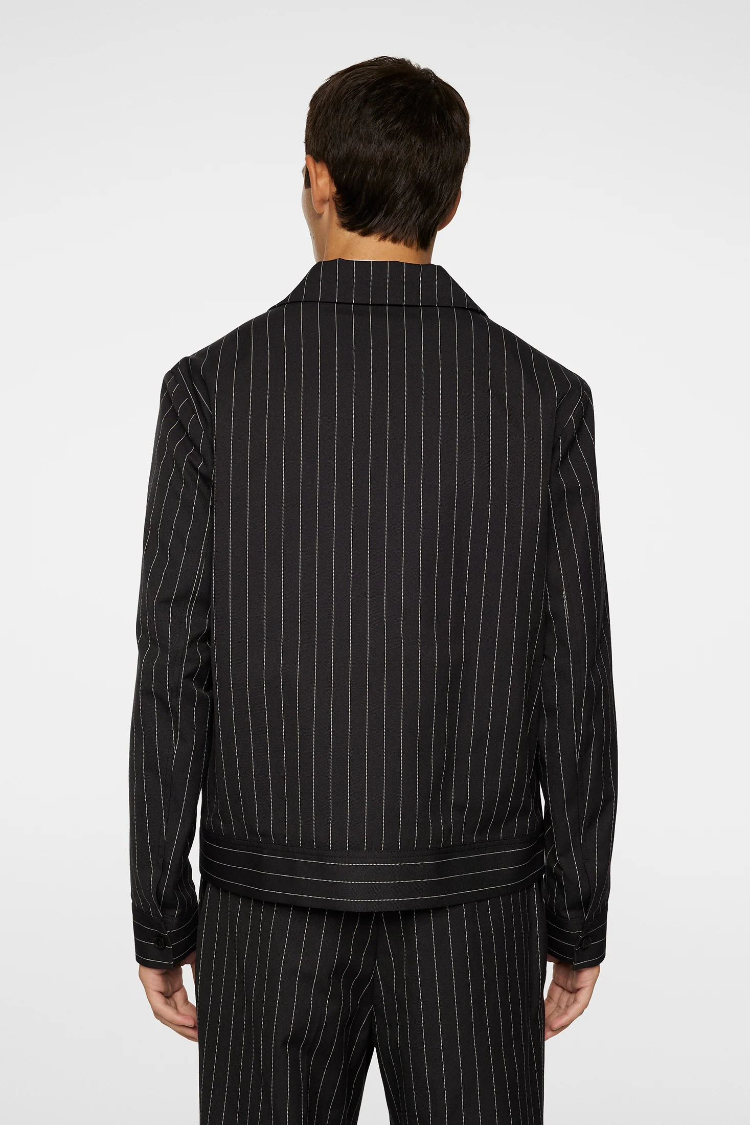 Parke Pin stripe jacket / Black - Image 4