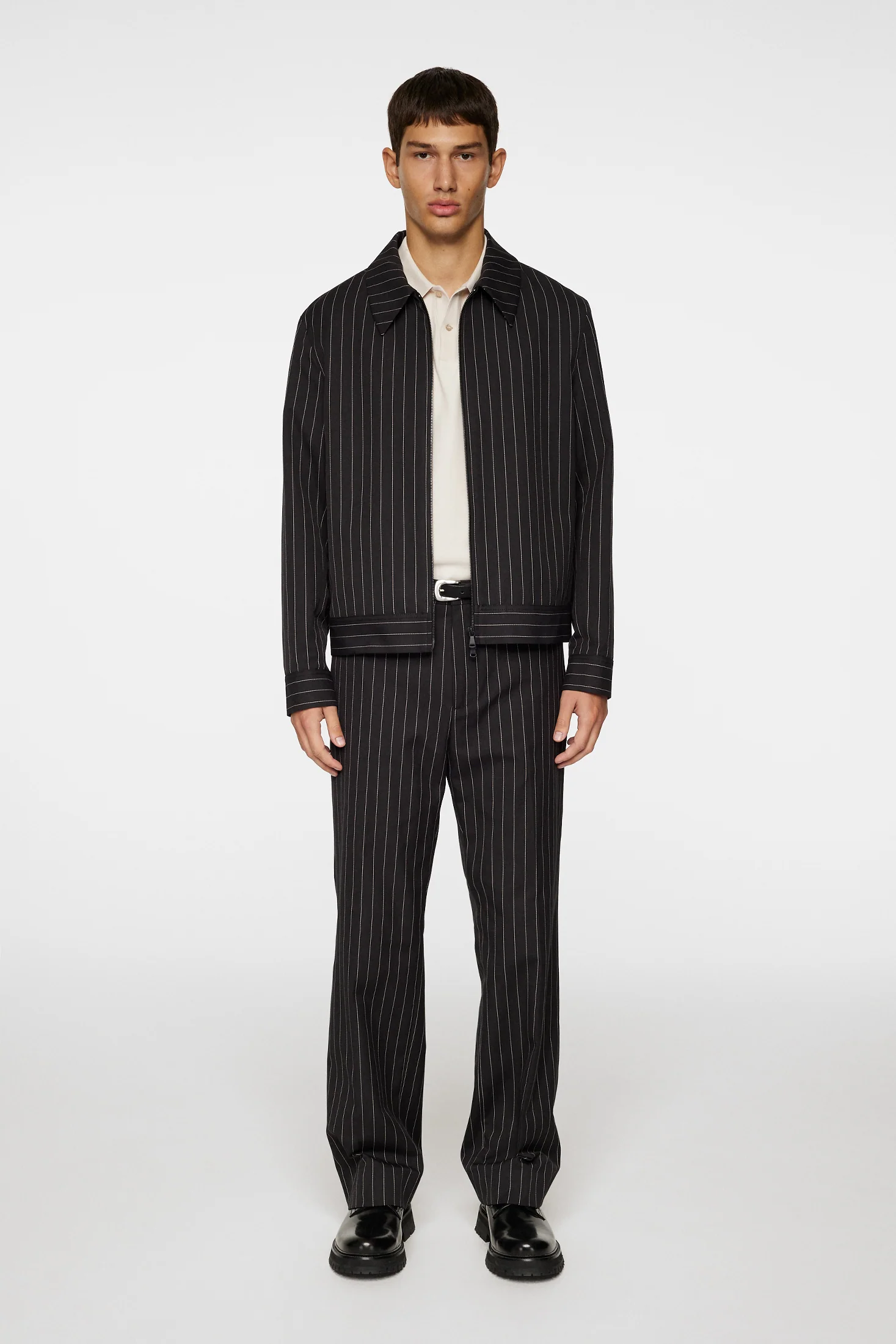 Parke Pin stripe jacket / Black - Image 5