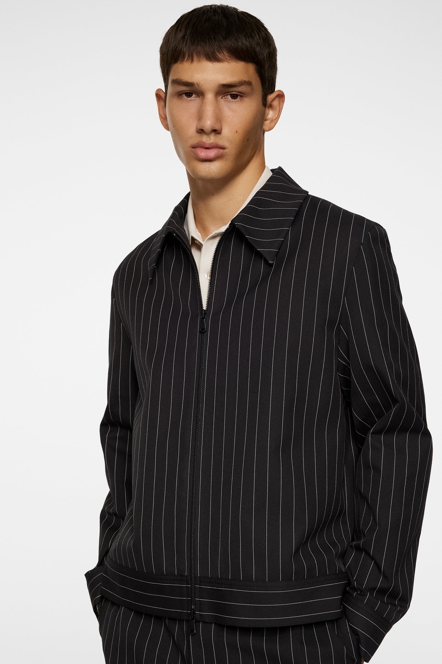 Parke Pin stripe jacket / Black - Image 6
