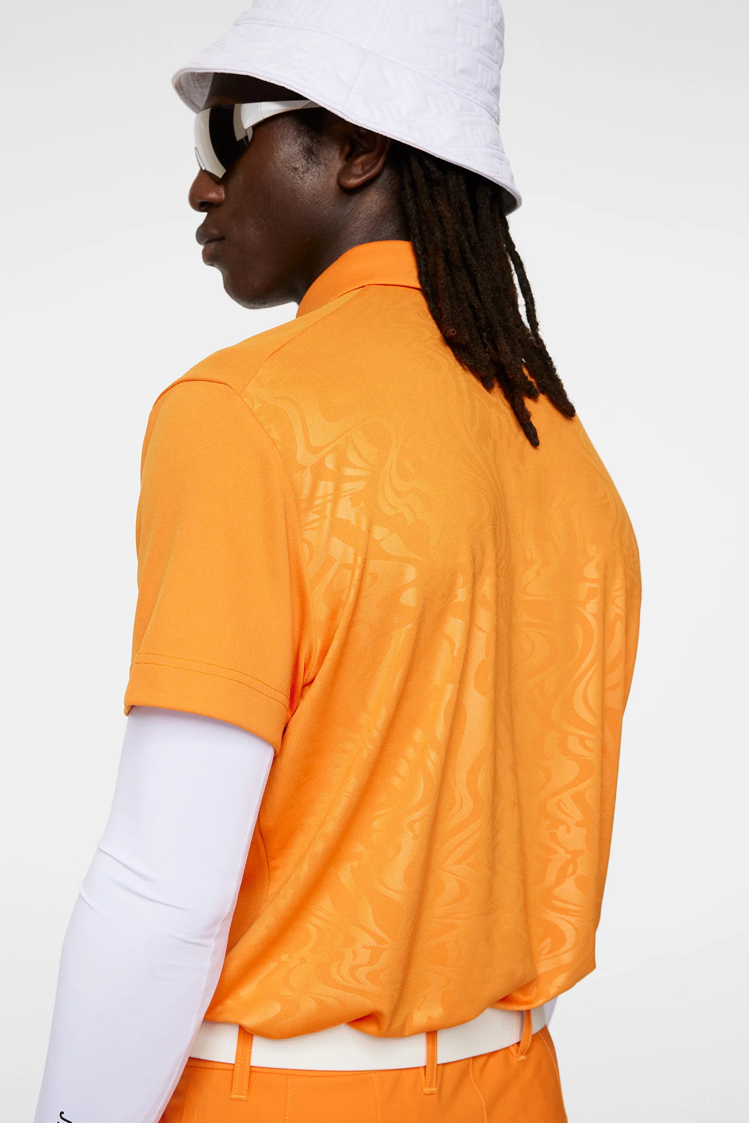 Peat Regular Fit Polo / Persimmon Orange - Image 6